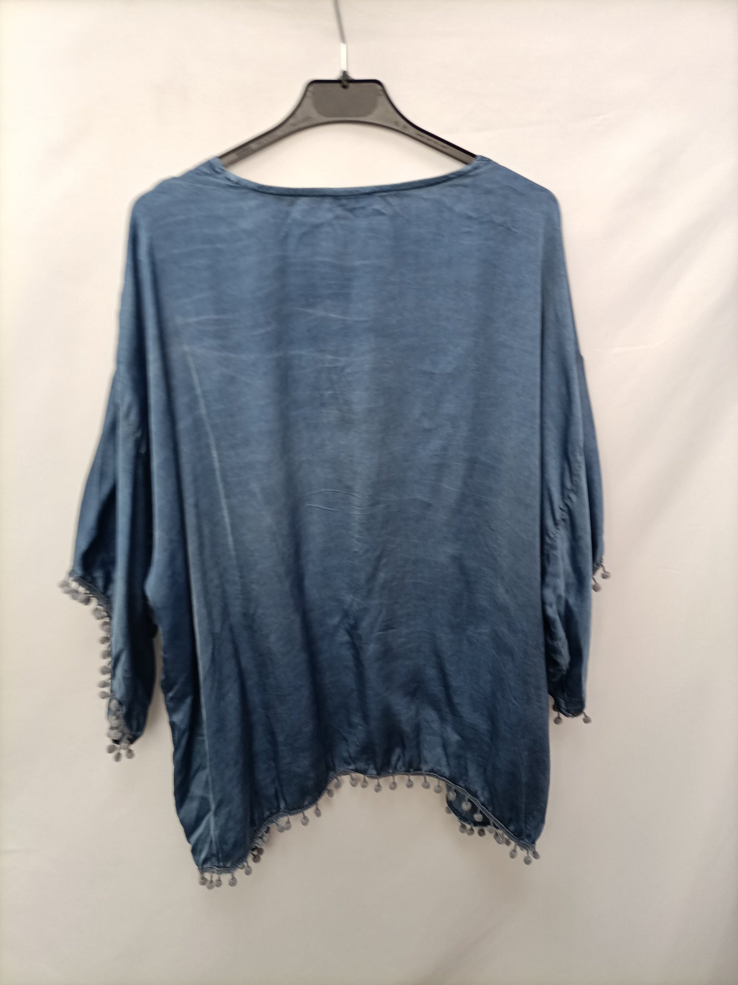 RENATTA&CO. Kimono azul borlas T.u