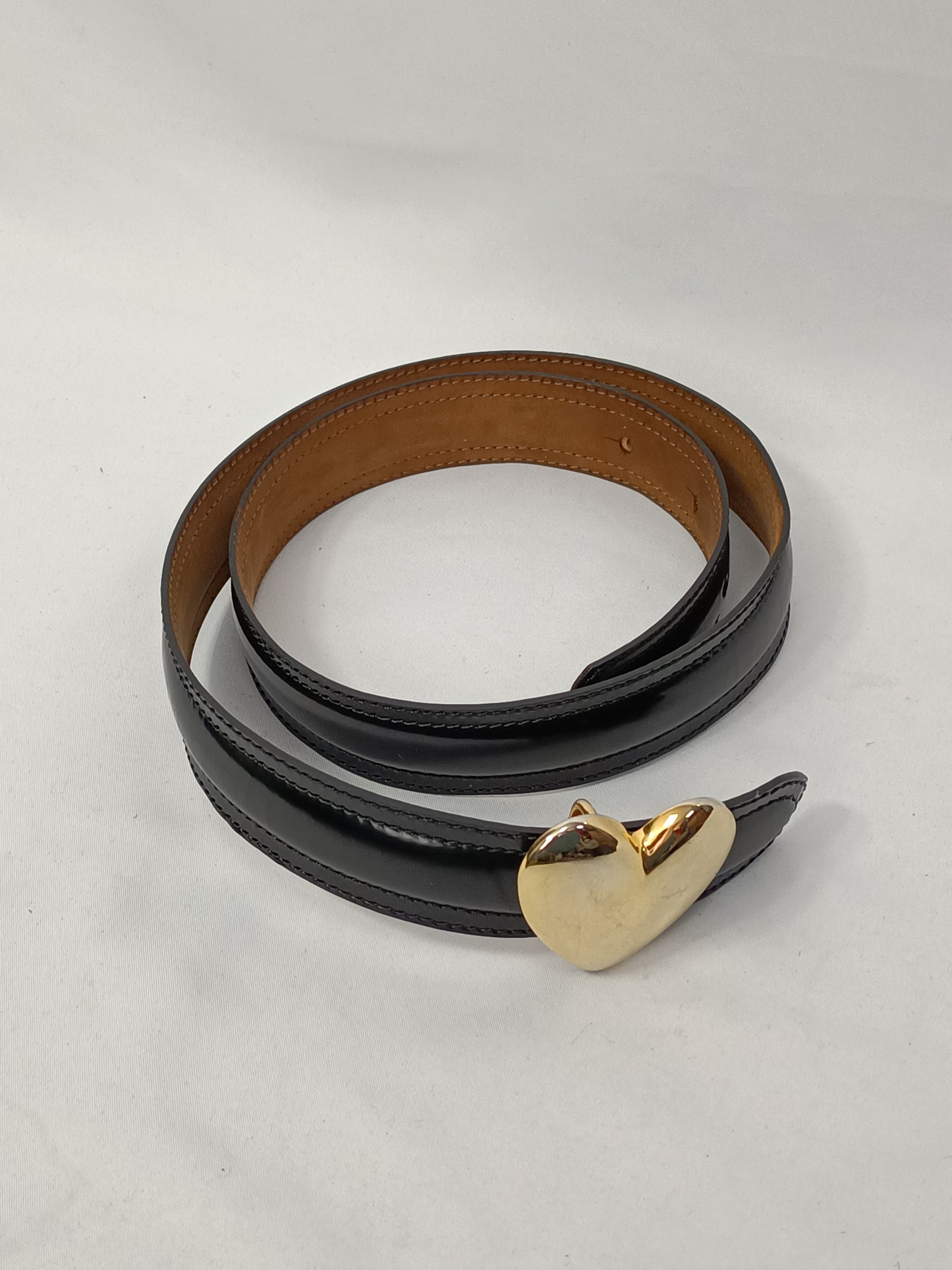 OTHERS. Black leather belt size 42