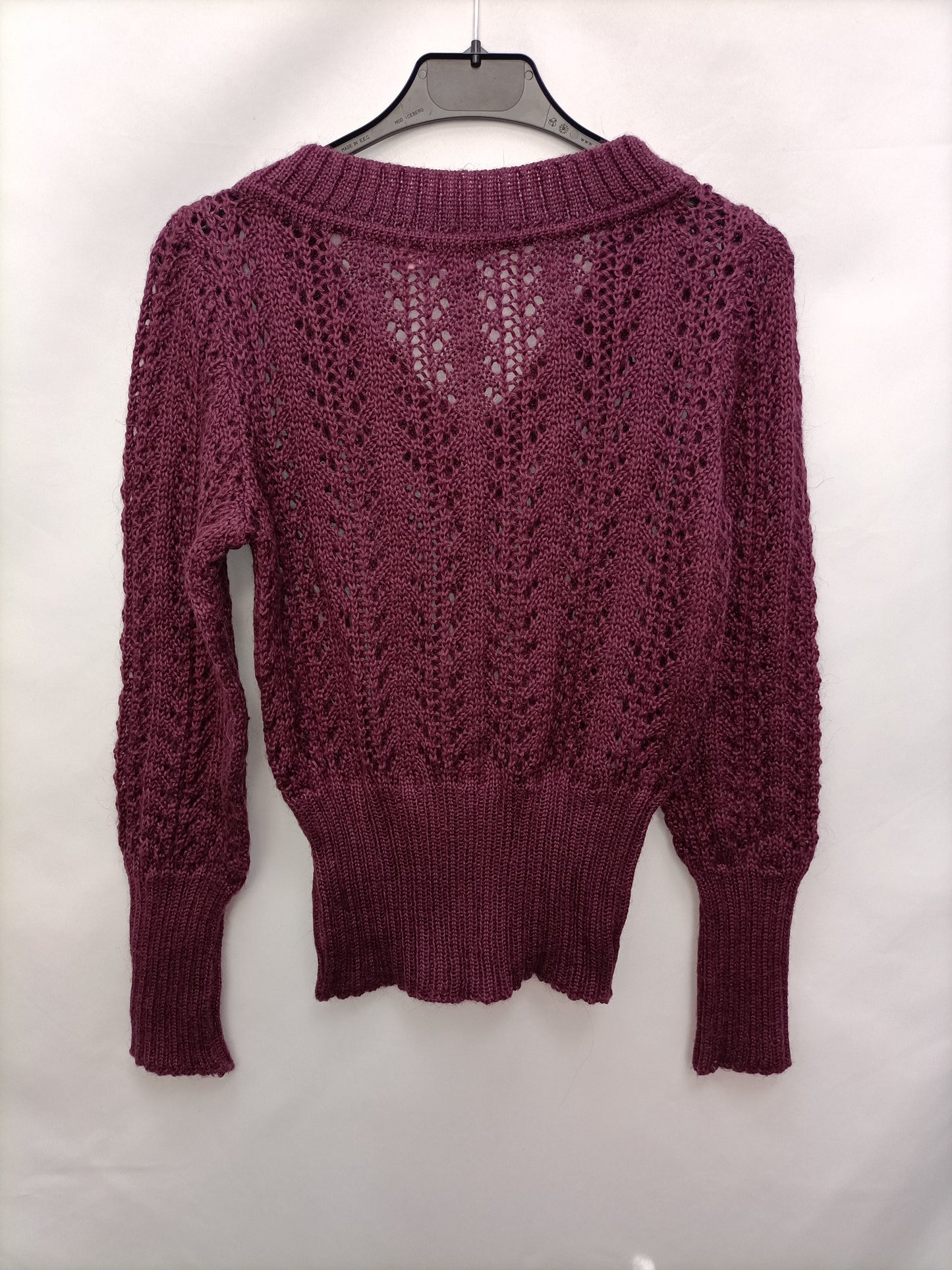 BAROCCO. Jersey burdeos troquelado T.u (s)