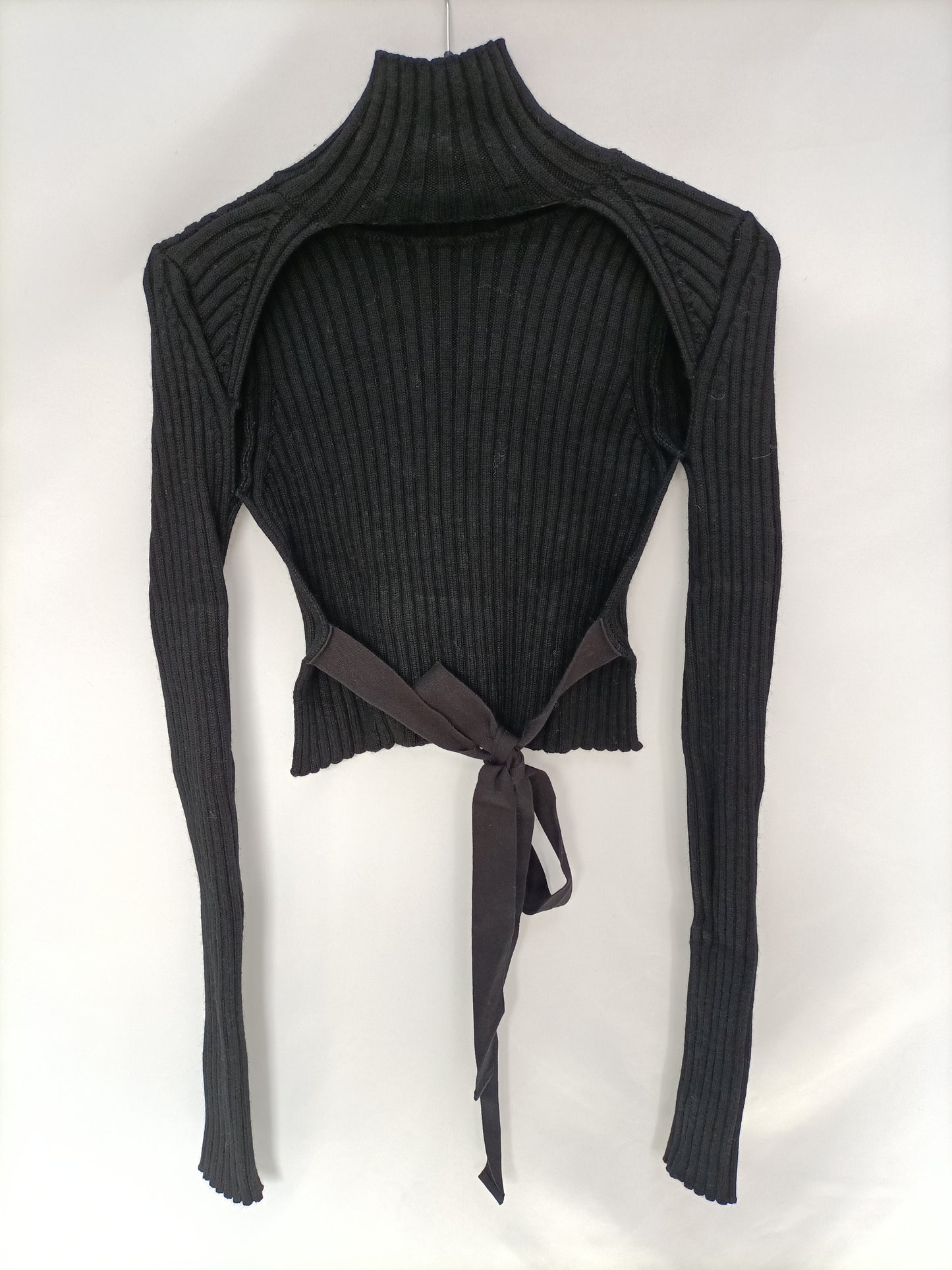 ZARA. Top canalé espalda T.xs/s