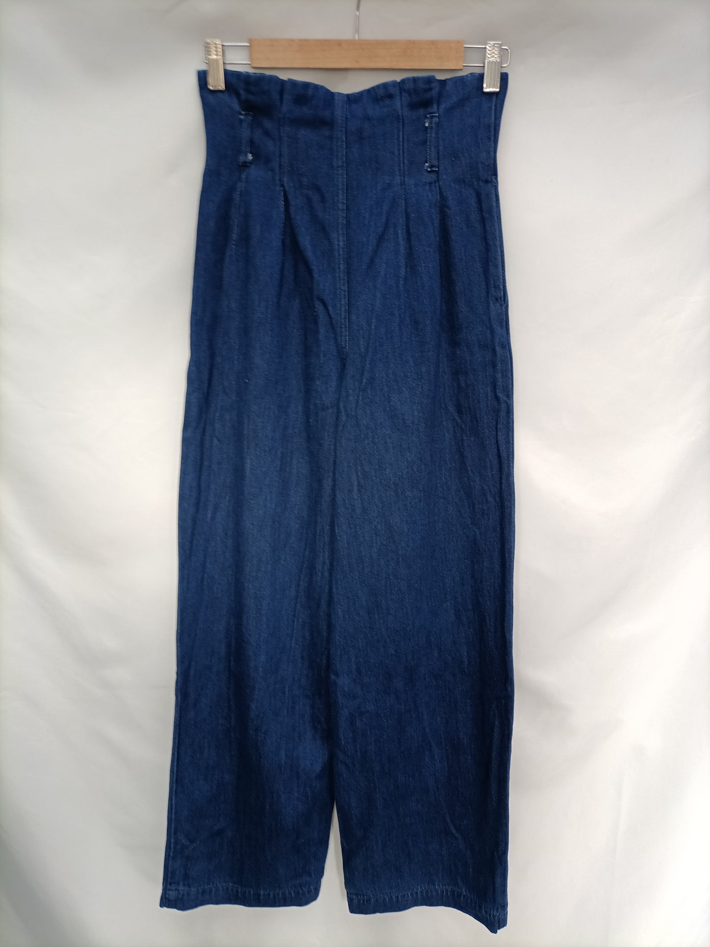 H&M. Pantalón ancho denim T.34
