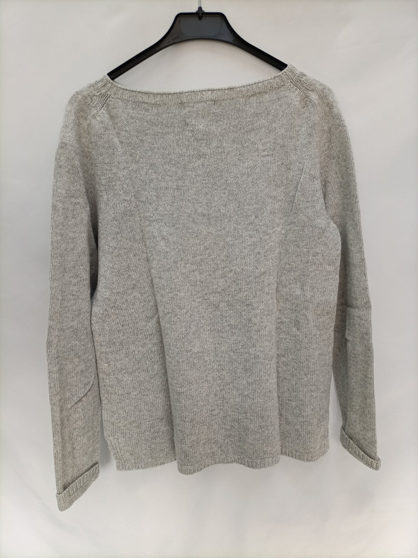 MASSIMO DUTTI. Jersey gris jaspeado T.m