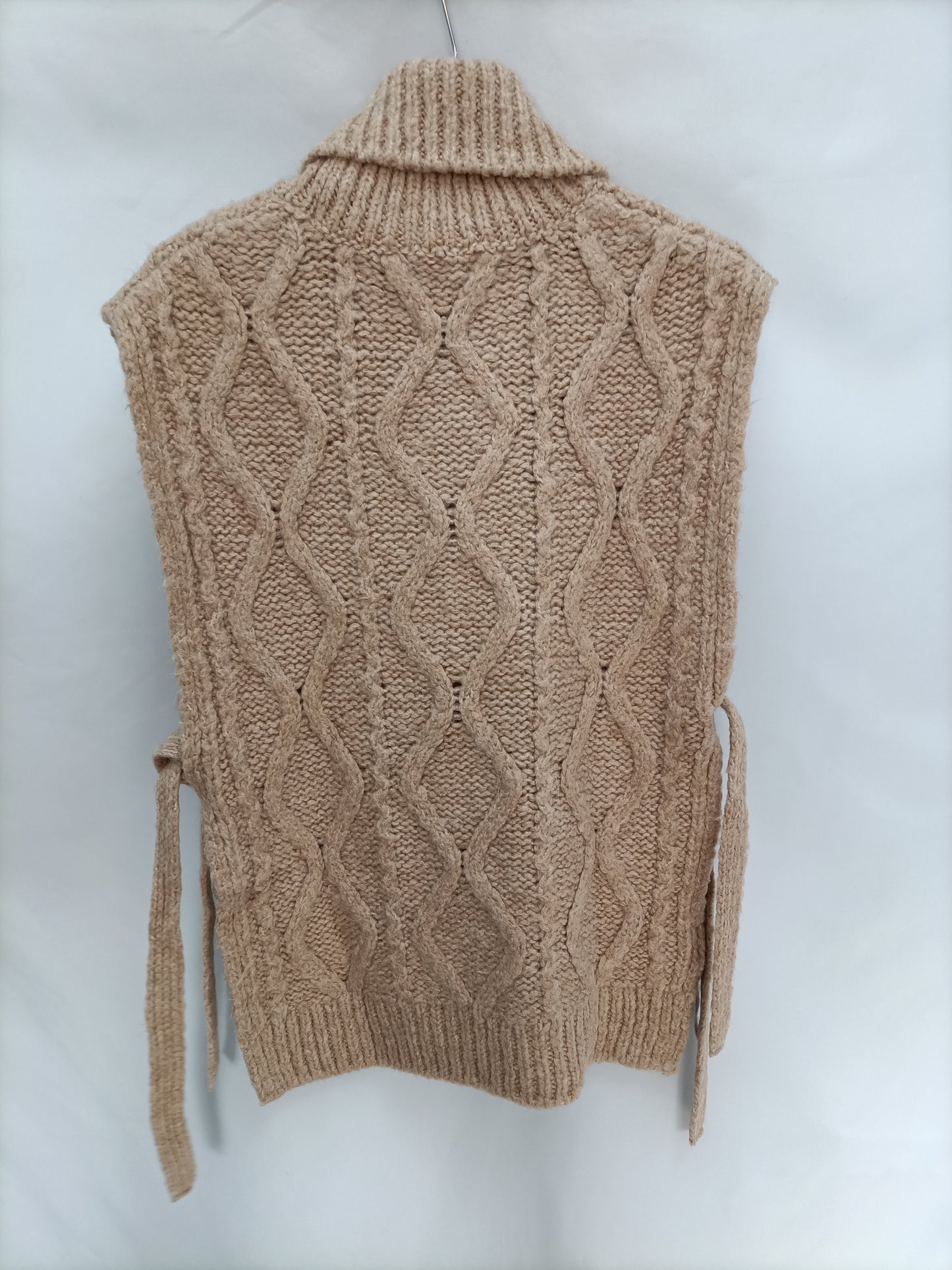 MANGO. Jersey camel ochos T.s