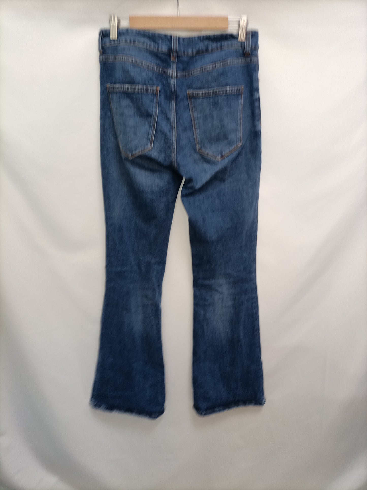 ZARA. Flared denim trousers, size 40