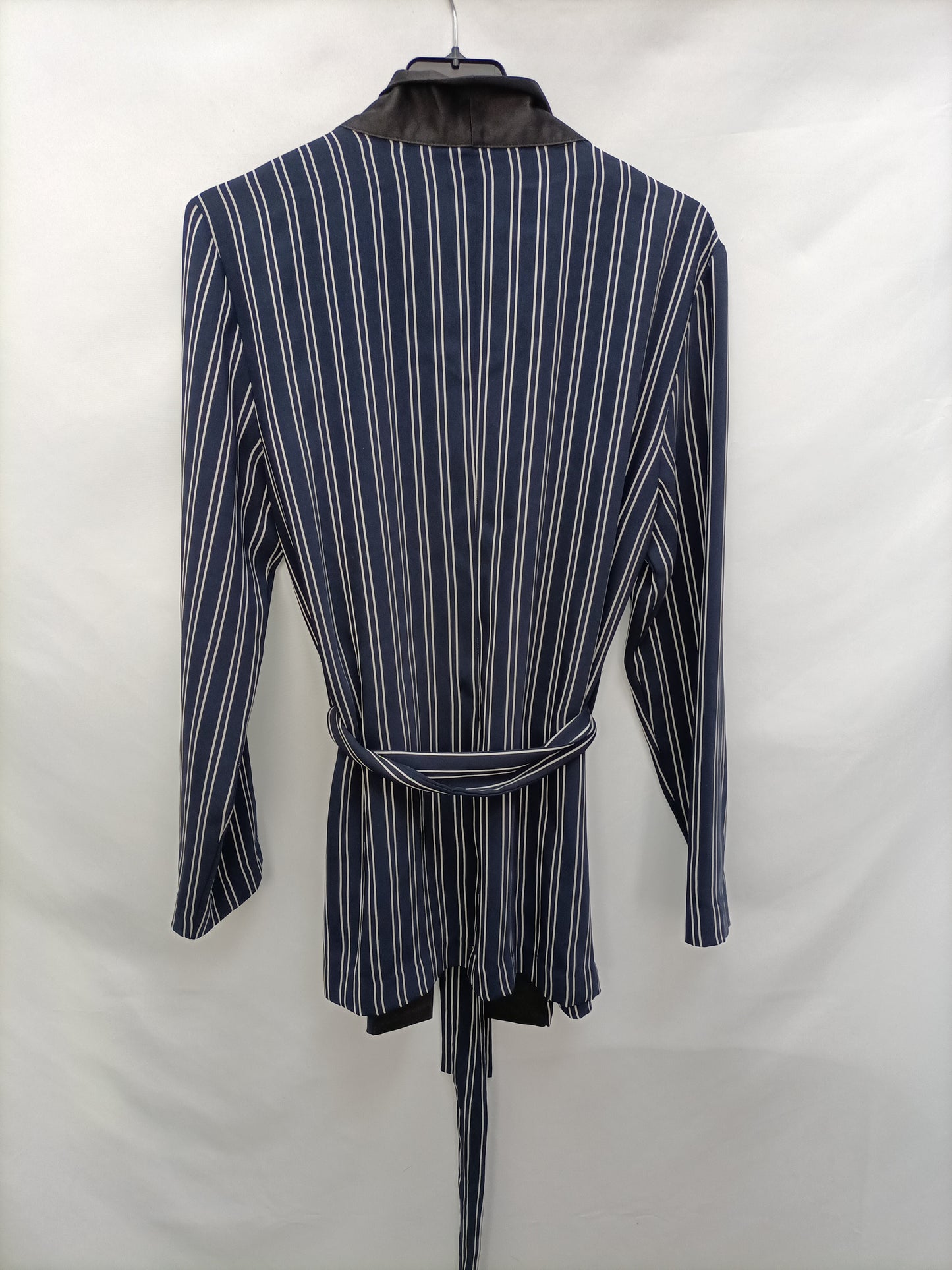 ZARA. Blazer azul rayas T.m