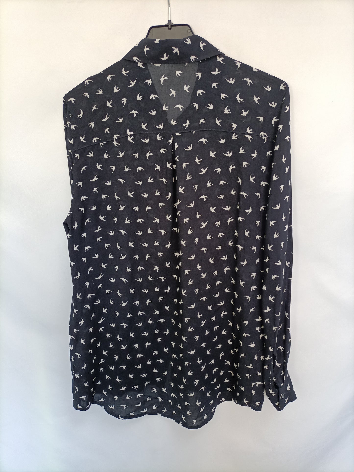 PIMKIE. Blusa azul pájaros T.s