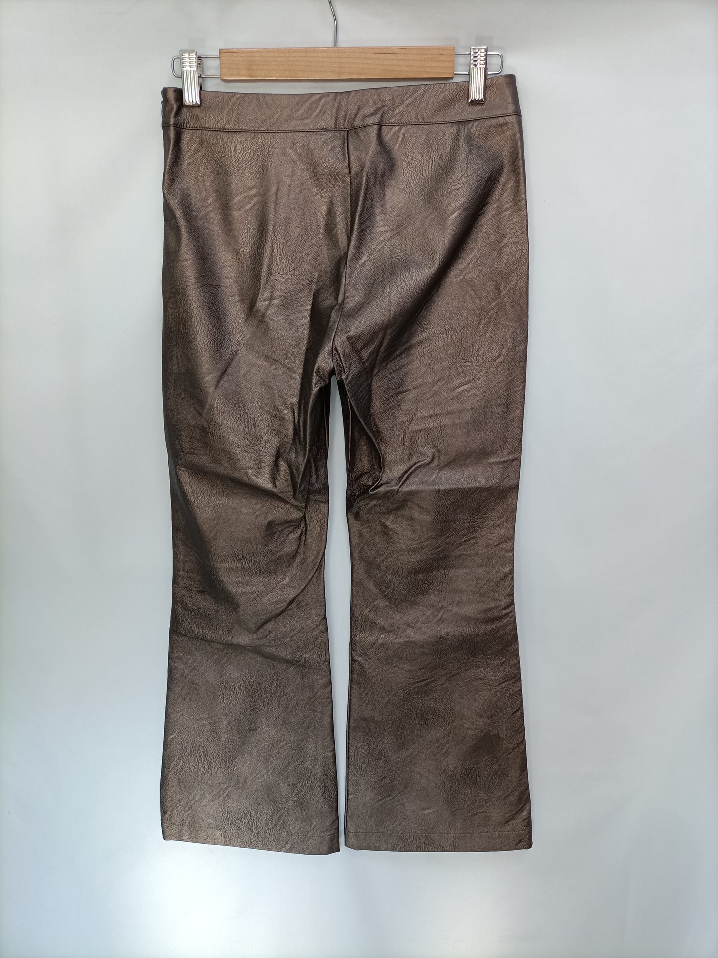 TARANTELA. Pantalón piel cobre T.S