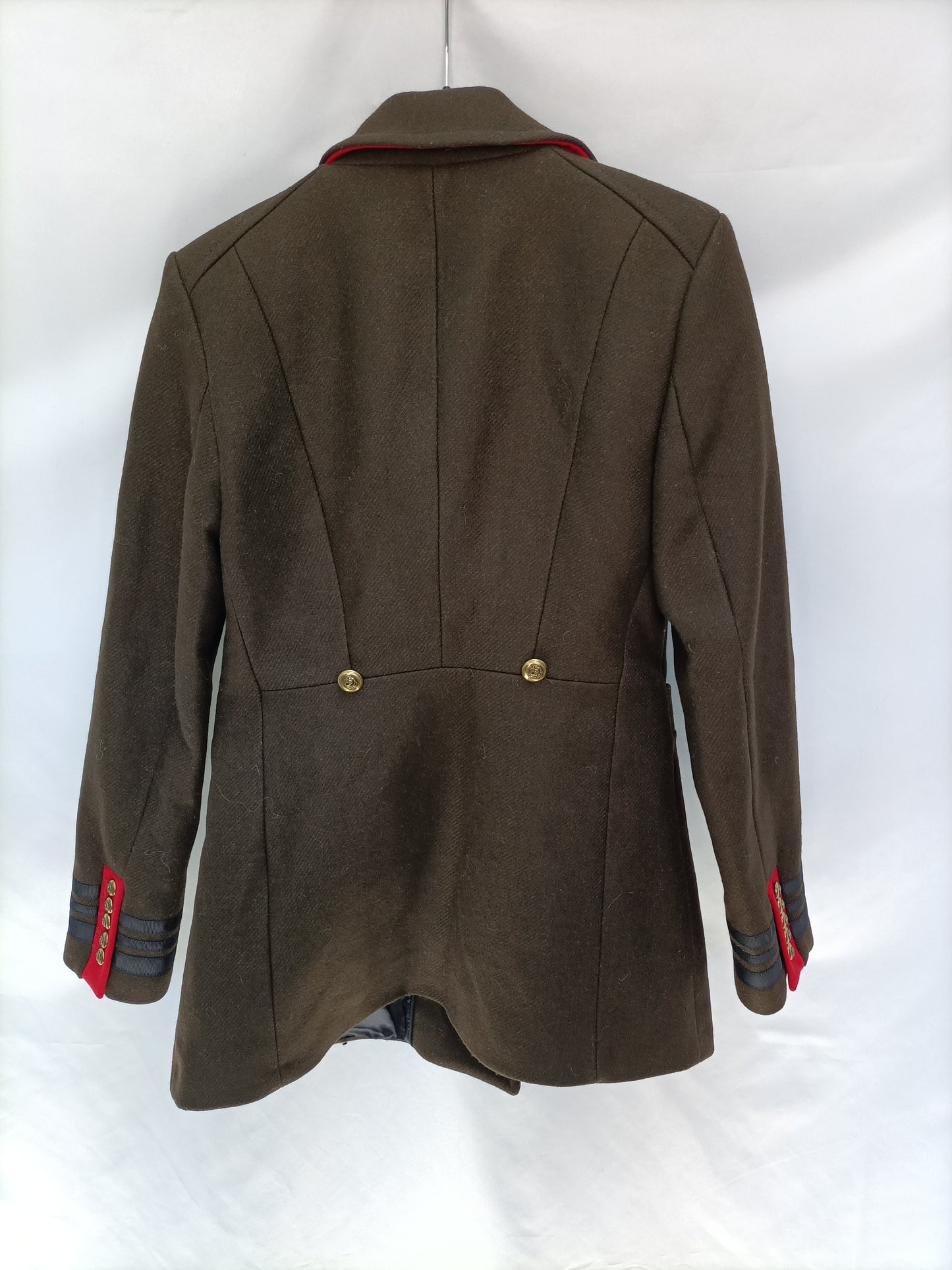 ZARA. Abrigo verde talla M