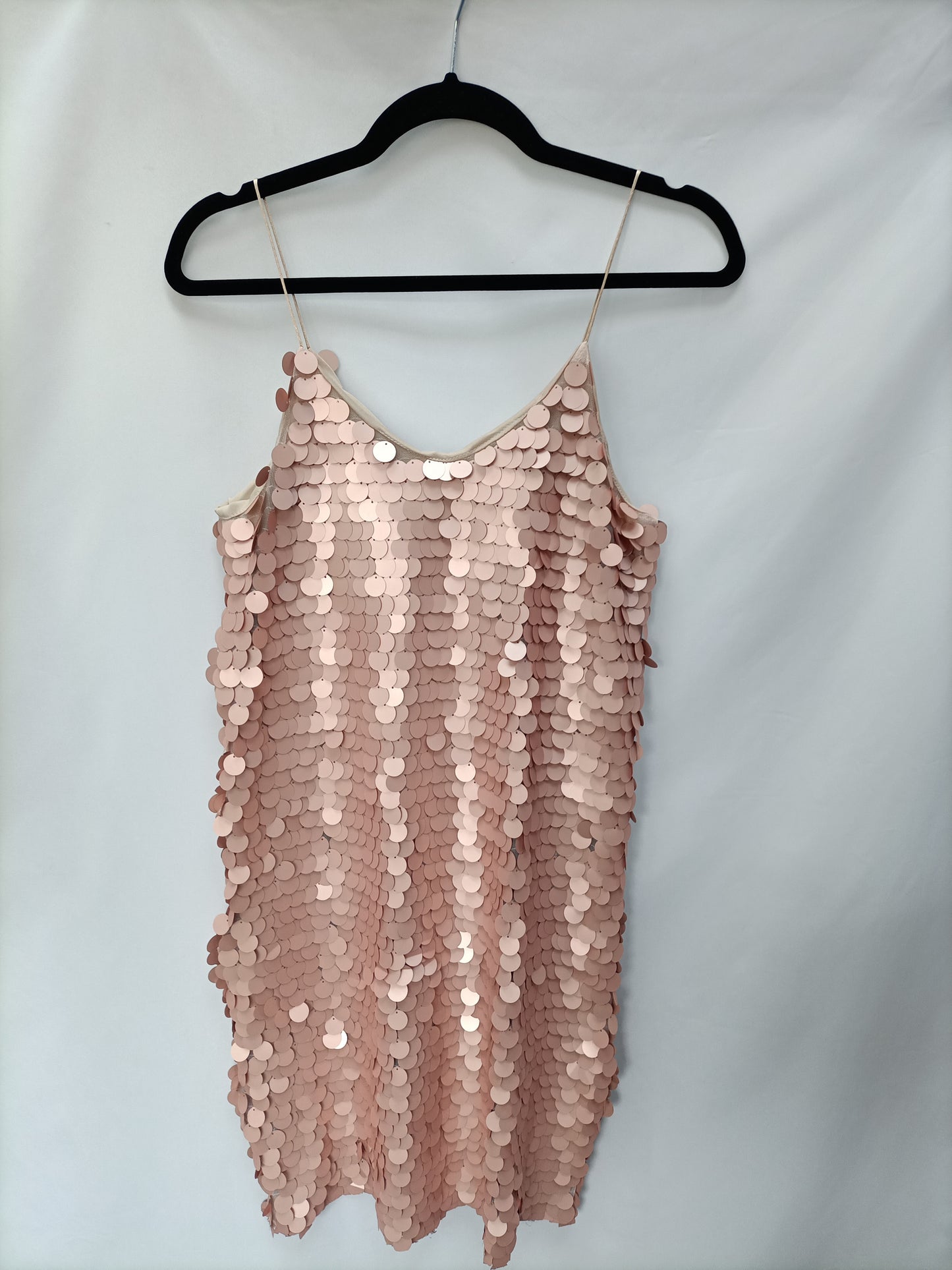 OTRAS. Vestido rosa lentejuelas T.u(s/m)