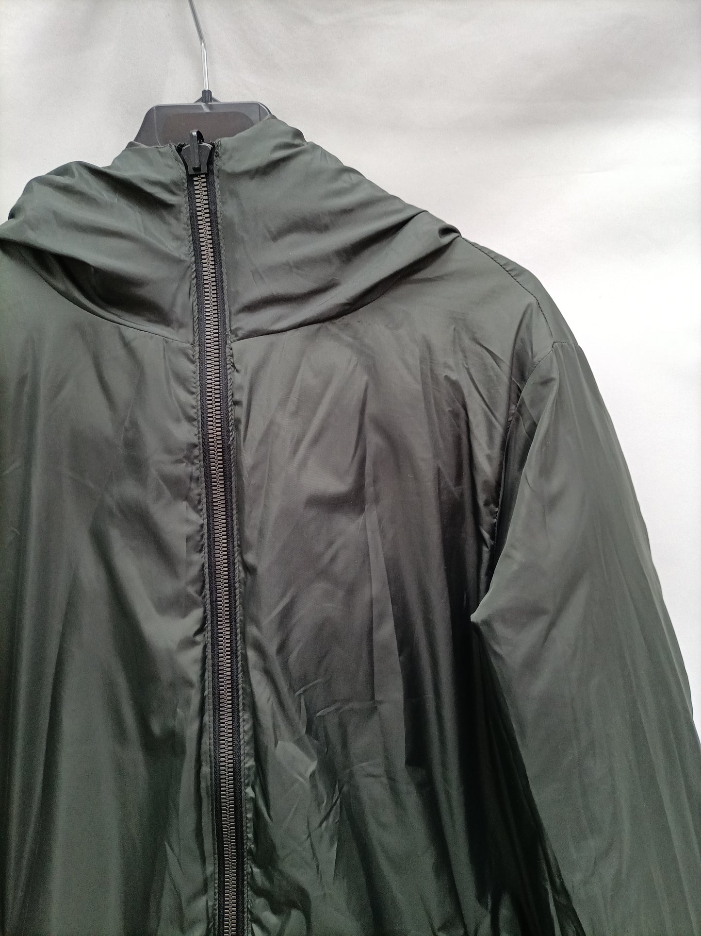 ZARA. Reversible green and black down jacket Tm