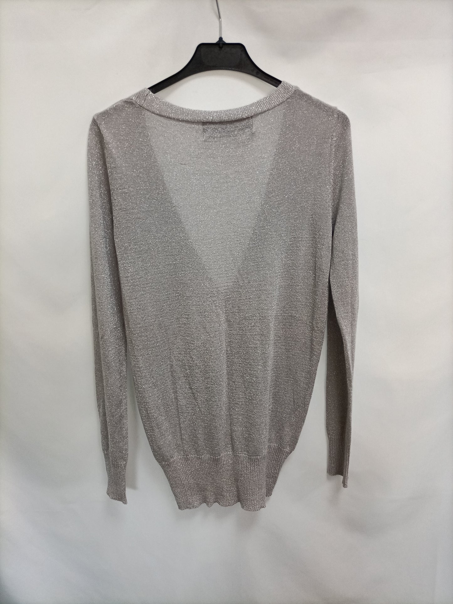 BLANCO. Jersey gris hilos T.38