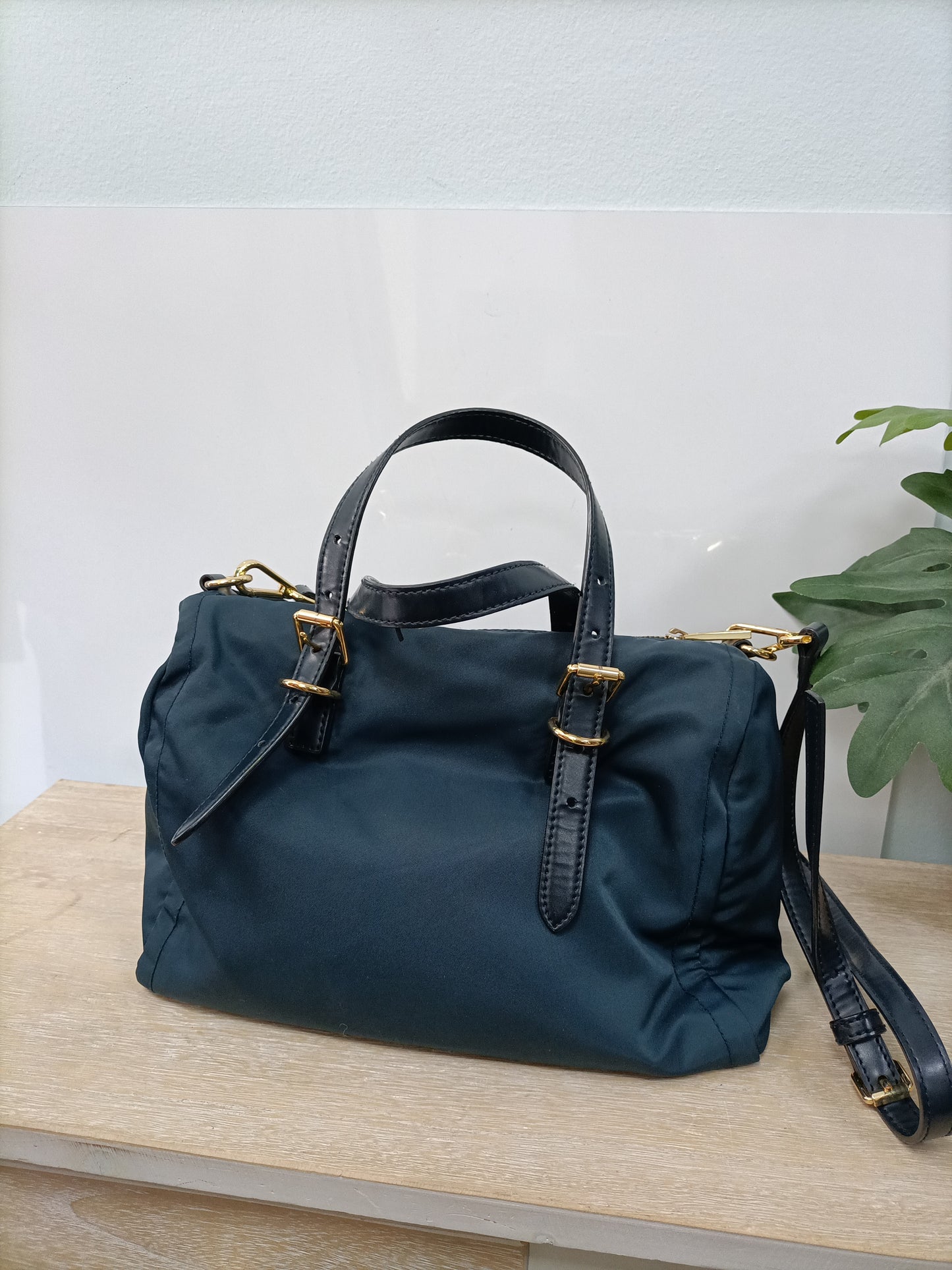 BIMBA Y LOLA. Bolso azul lona