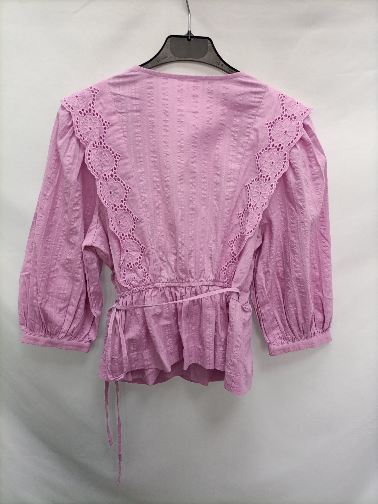 OTRAS. Blusa cruzada lila T.u(s)