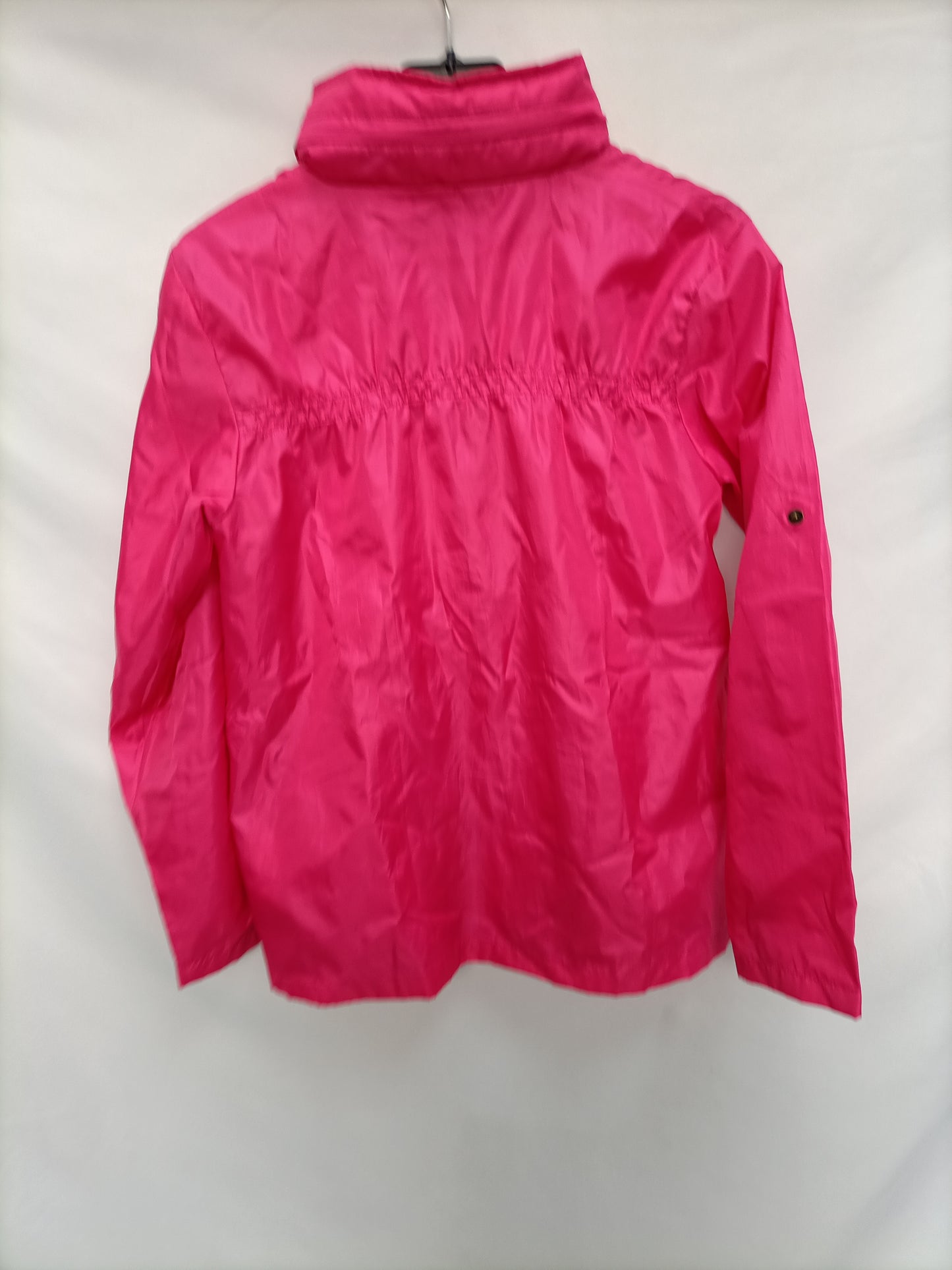 IN EXTENDED. Pink waterproof parka S. 13-14 years