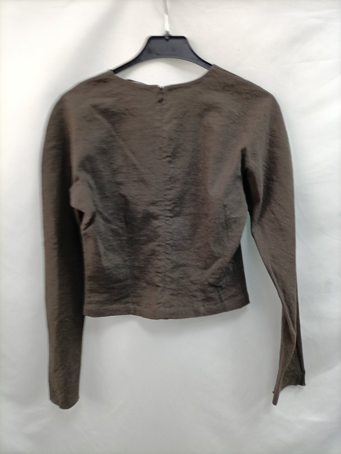 CORTANA. Brown cropped top, size 38