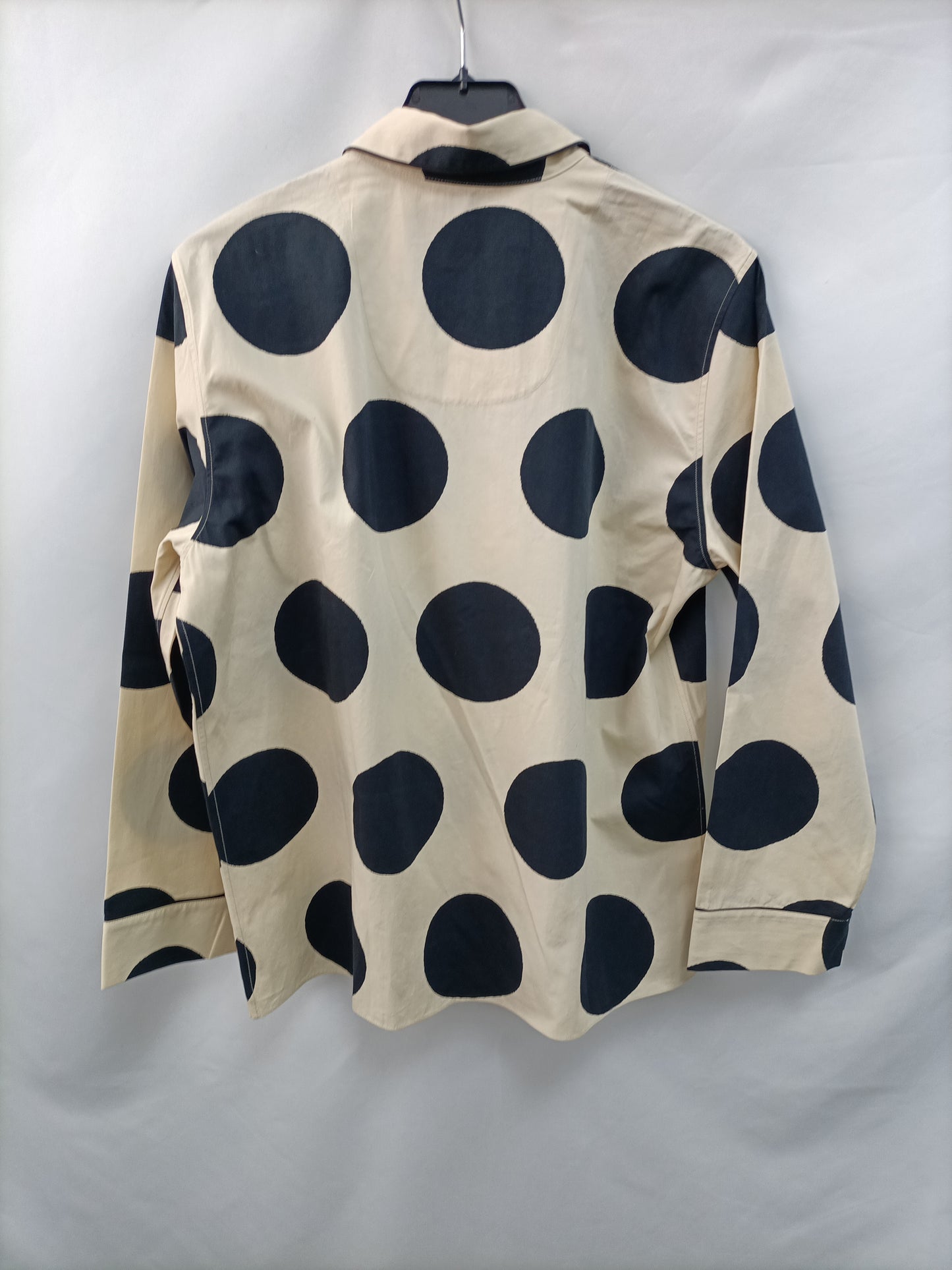 MARNI. Beige polka dot shirt, size 38