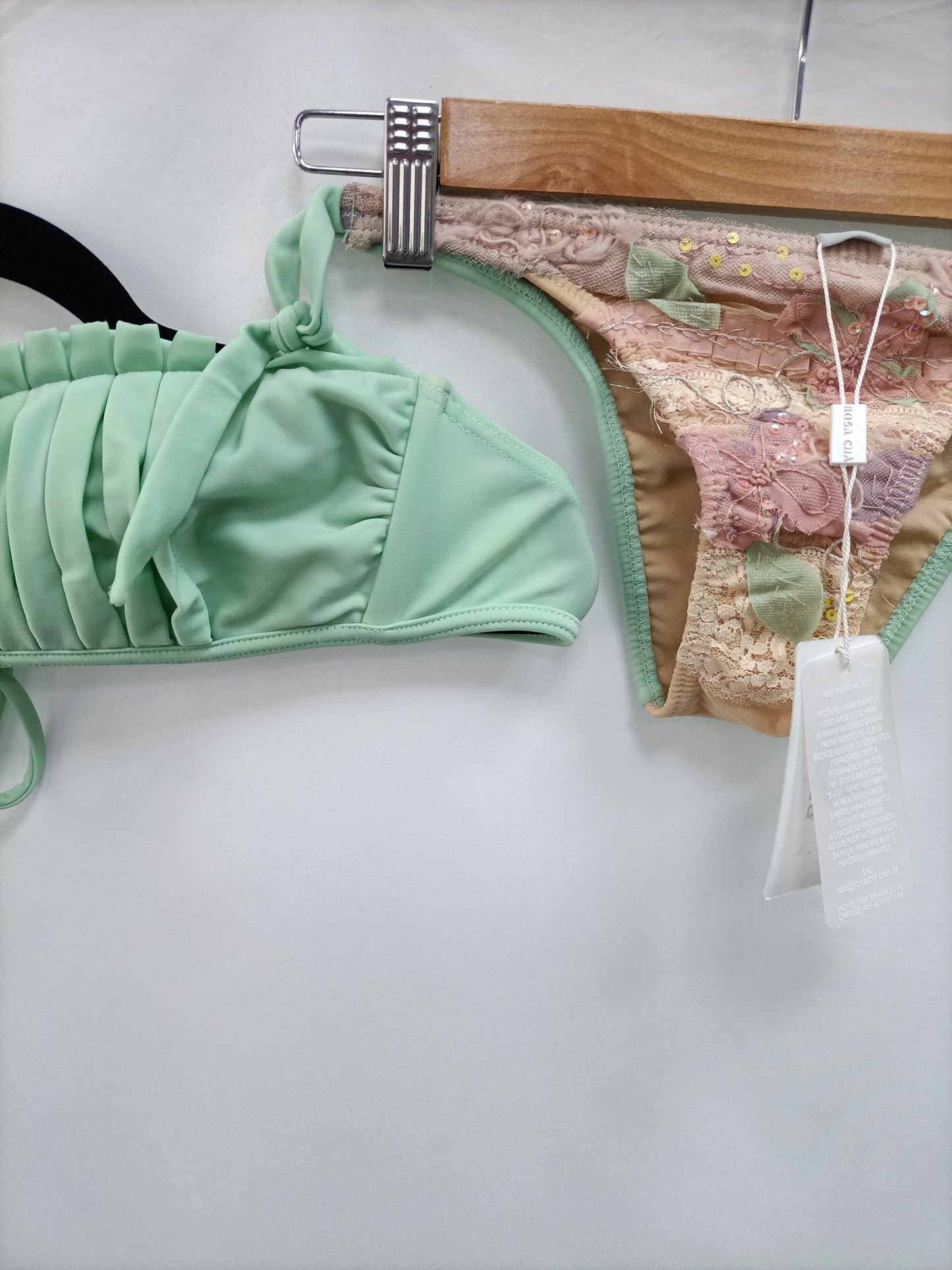 ROSA CHA. Bikini verde T.xs