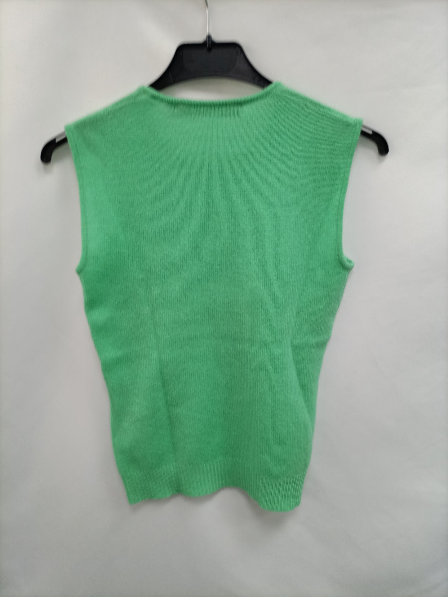 RALPH LAUREN. Top verde cachemere T.s