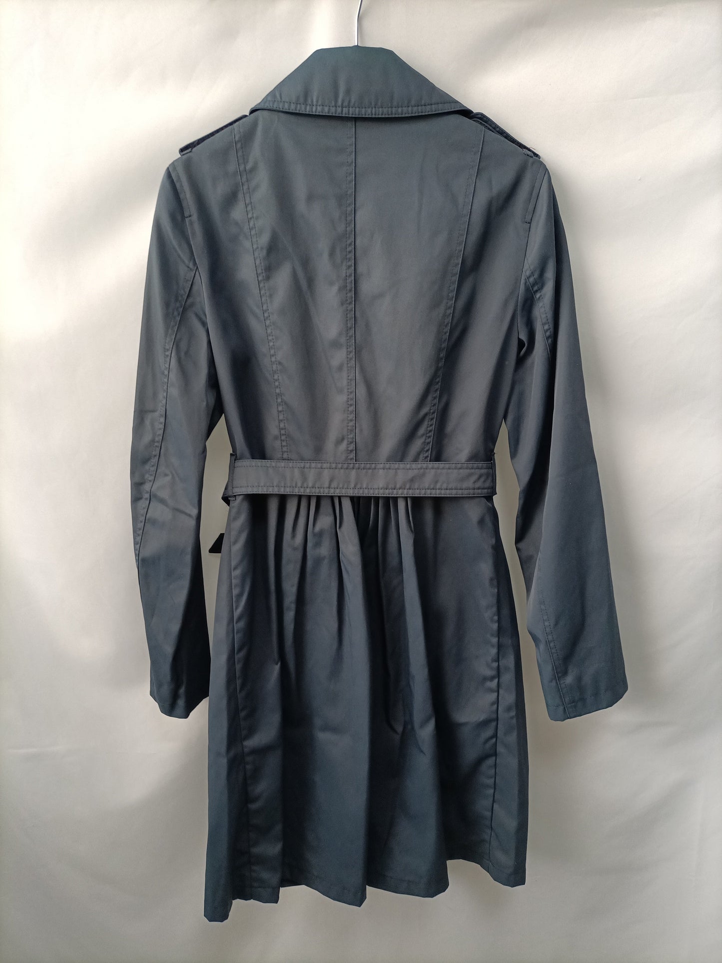 LEOPOLDA. Gabardina azul impermeable T.38