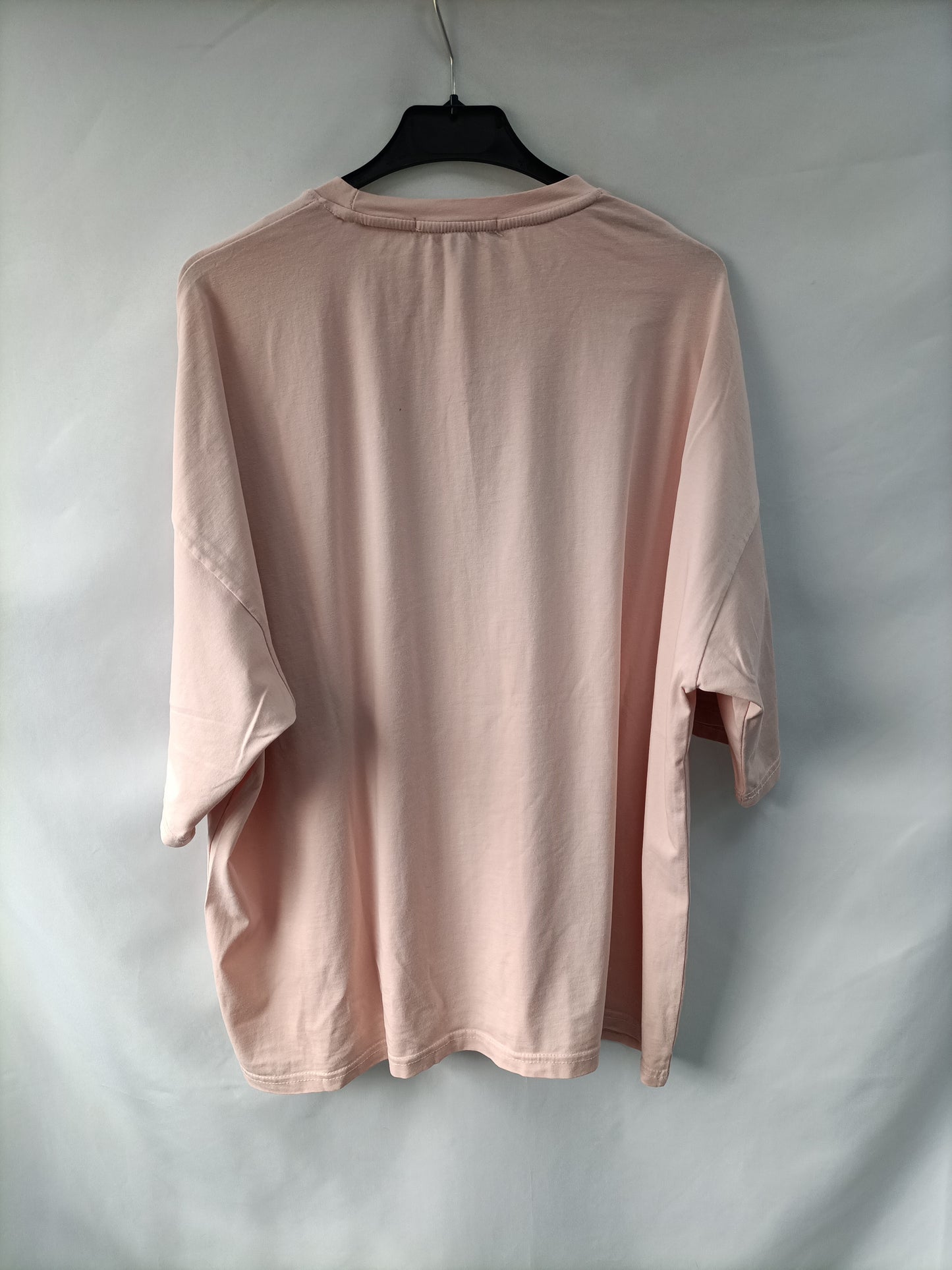 MISSGUIDED. Camiseta rosa oversized T.38