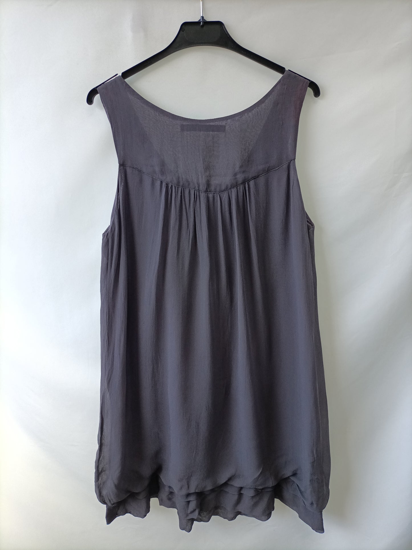 ZARA. Grey beaded dress