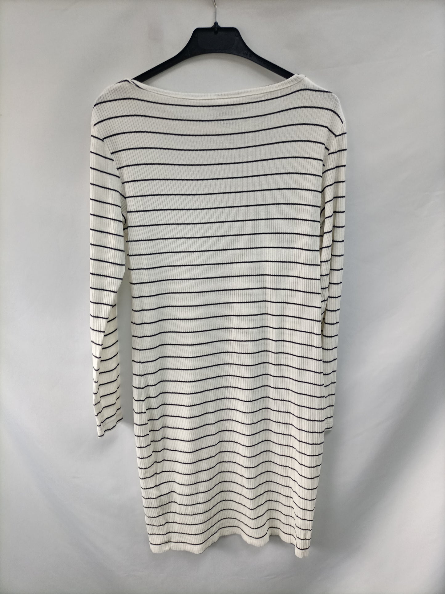 JACQUELINE DE YONG. Vestido corto rayas T.l