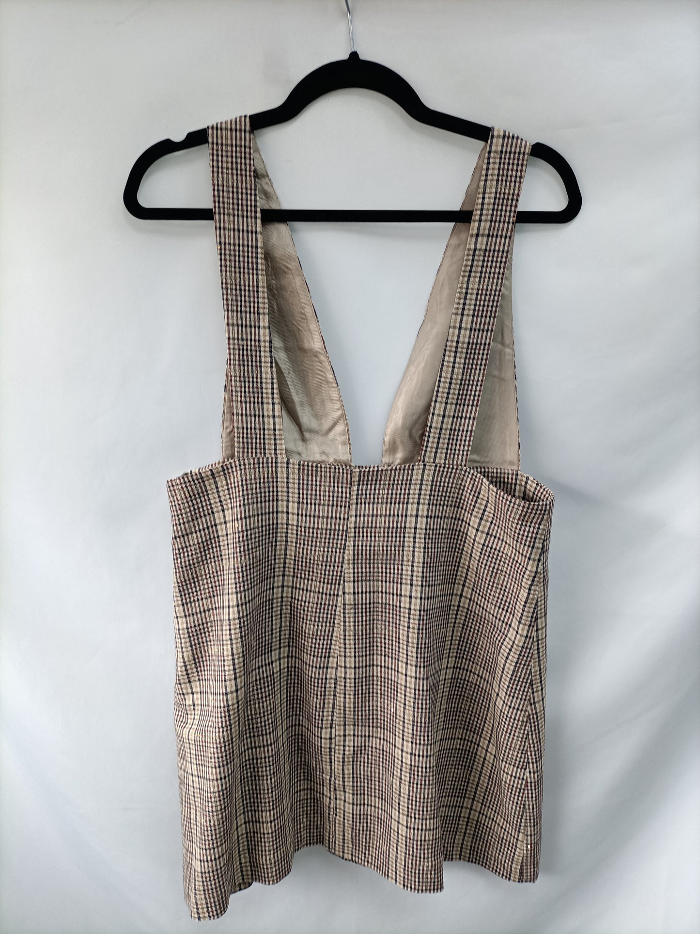 ZARA. Pichi cuadros marrones T.l