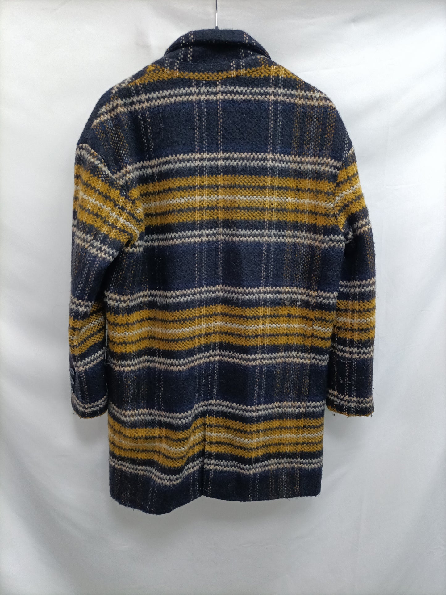 ZARA. Abrigo de cuadros T.m