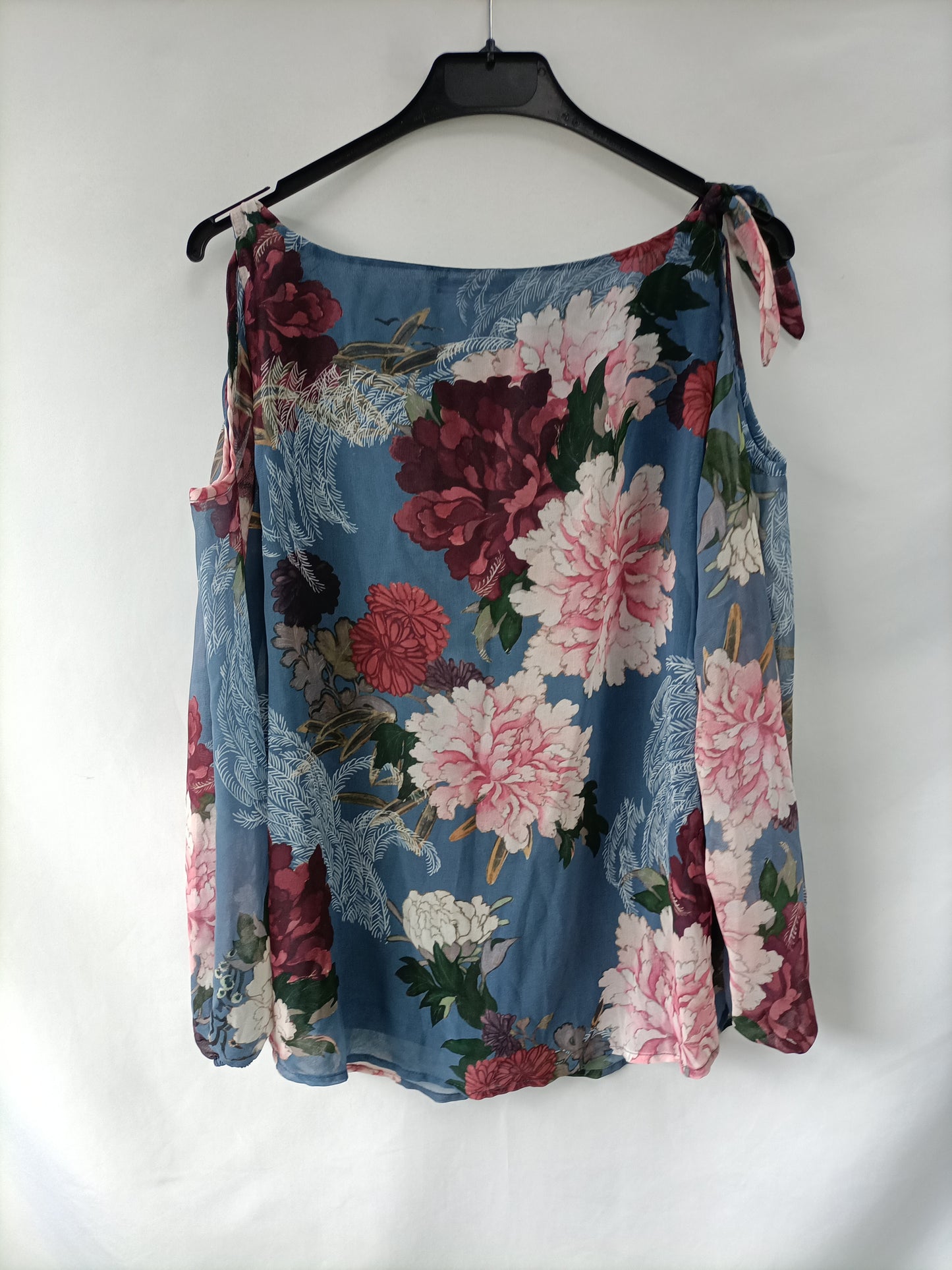 SPRINGFIELD. Blue floral blouse T.40