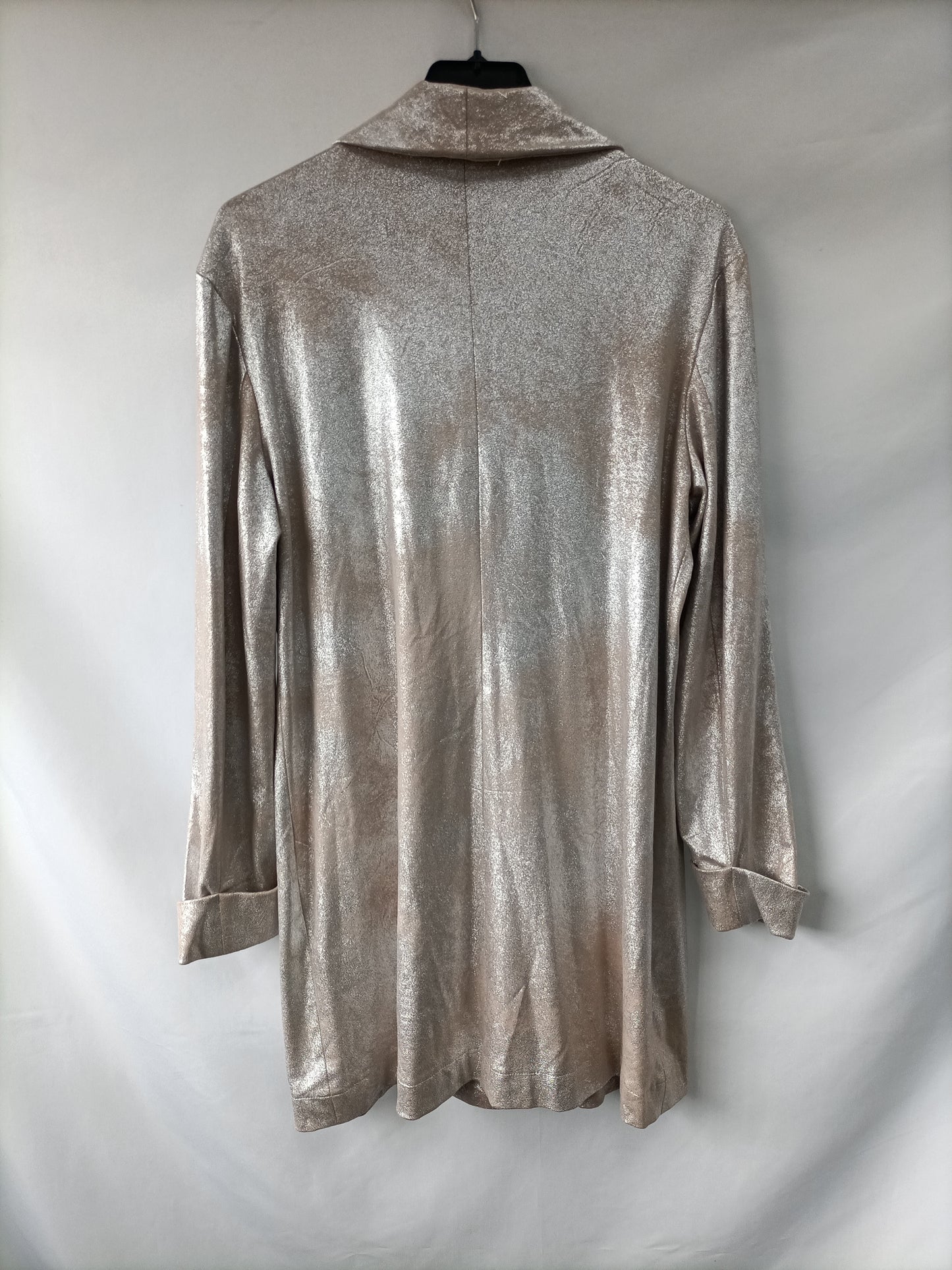 ZARA. Blazer plateada T.s