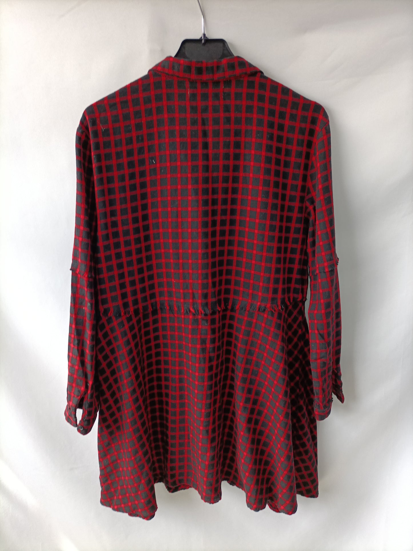 ZARA. Vestido corto cuadros T.11/12