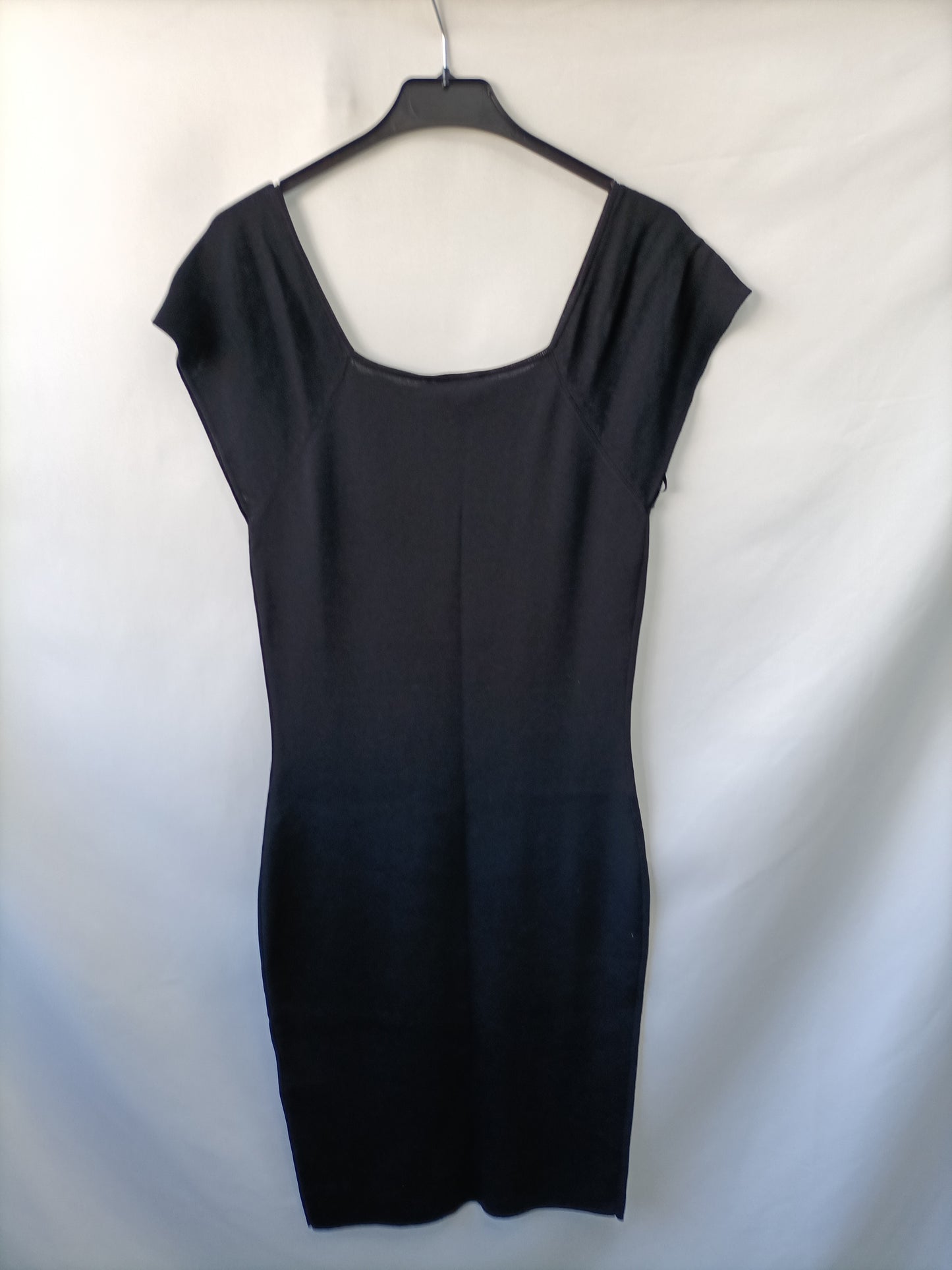 MORGAN. Vestido negro tachuelas T.l