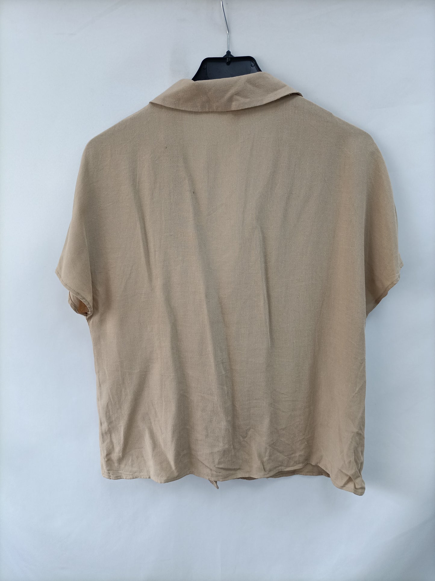 ZARA. Camel wrap blouse Tm