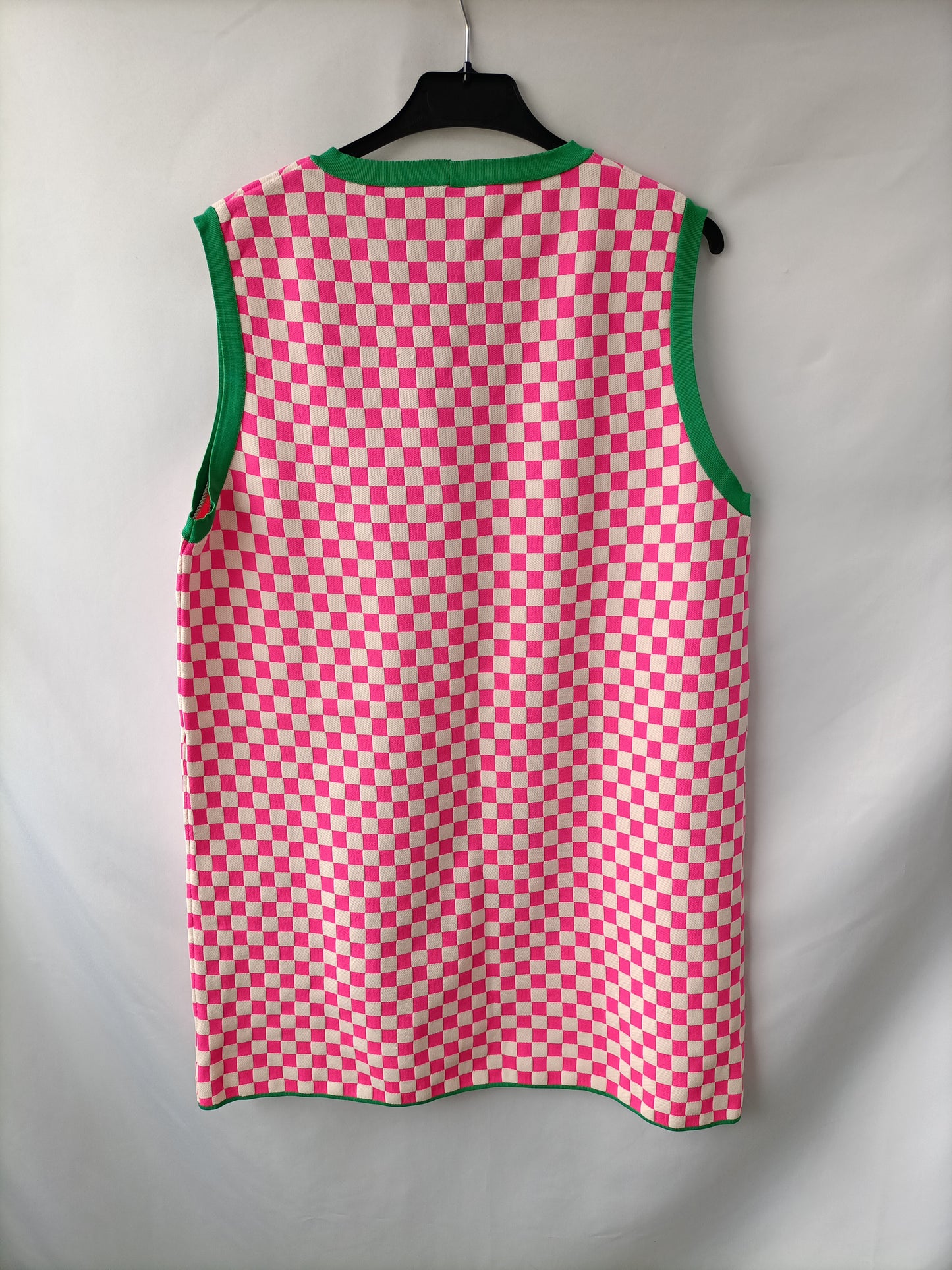 ZARA. Checked knit dress Tl