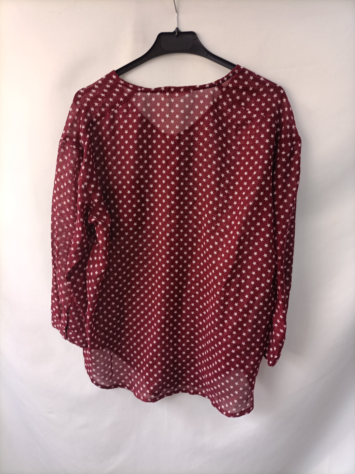 MANGO. Camisa estrellas T.m