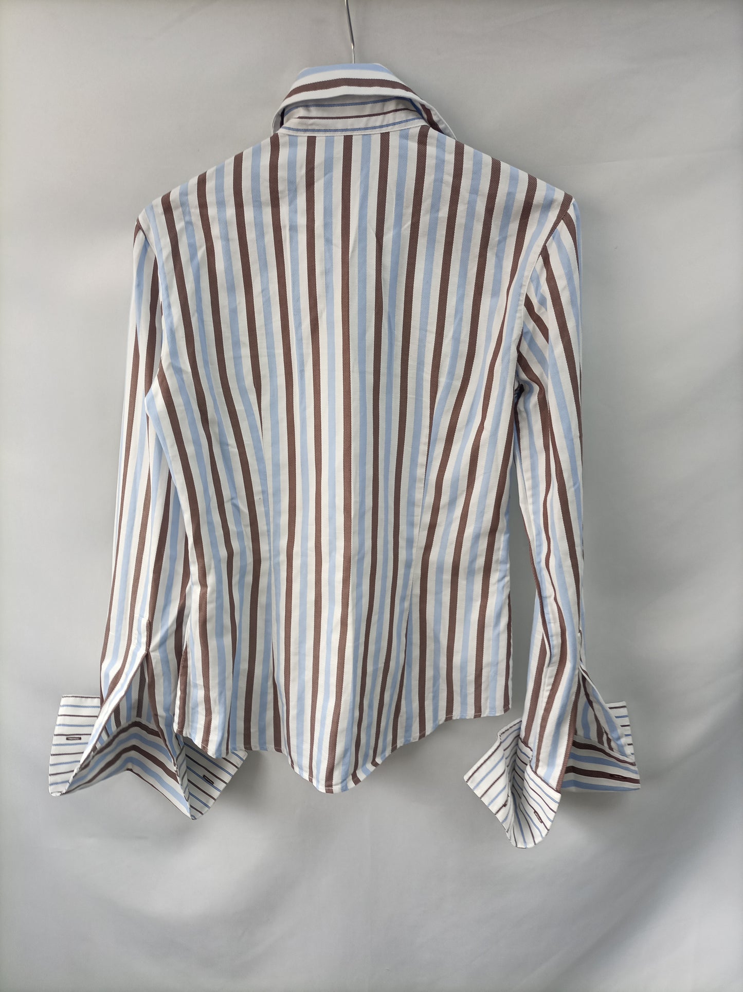 CAROLINA HERRERA. Camisa rayas azules TU