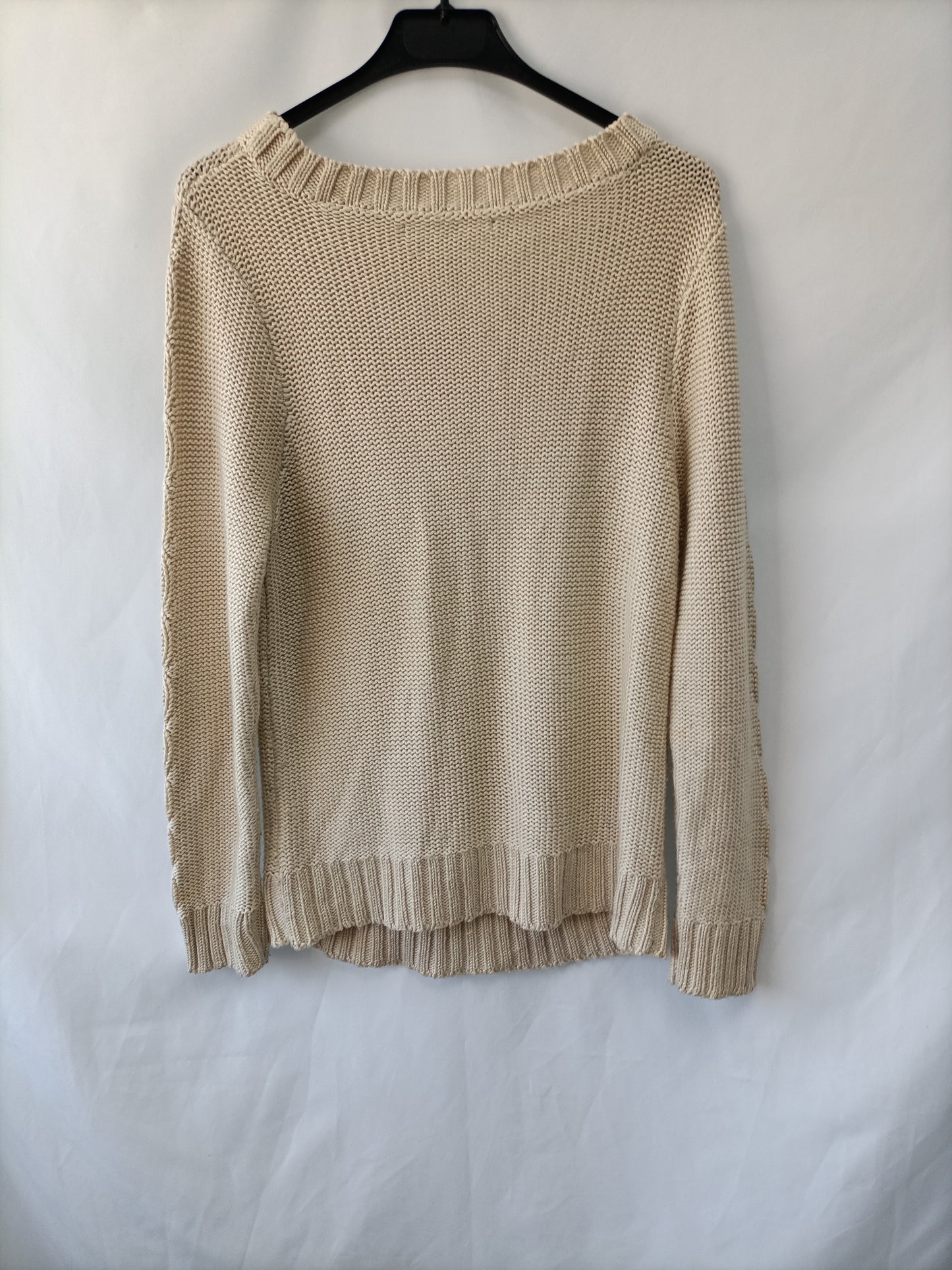 OTRAS.Jersey beige ochos tachuelas T.U (m)