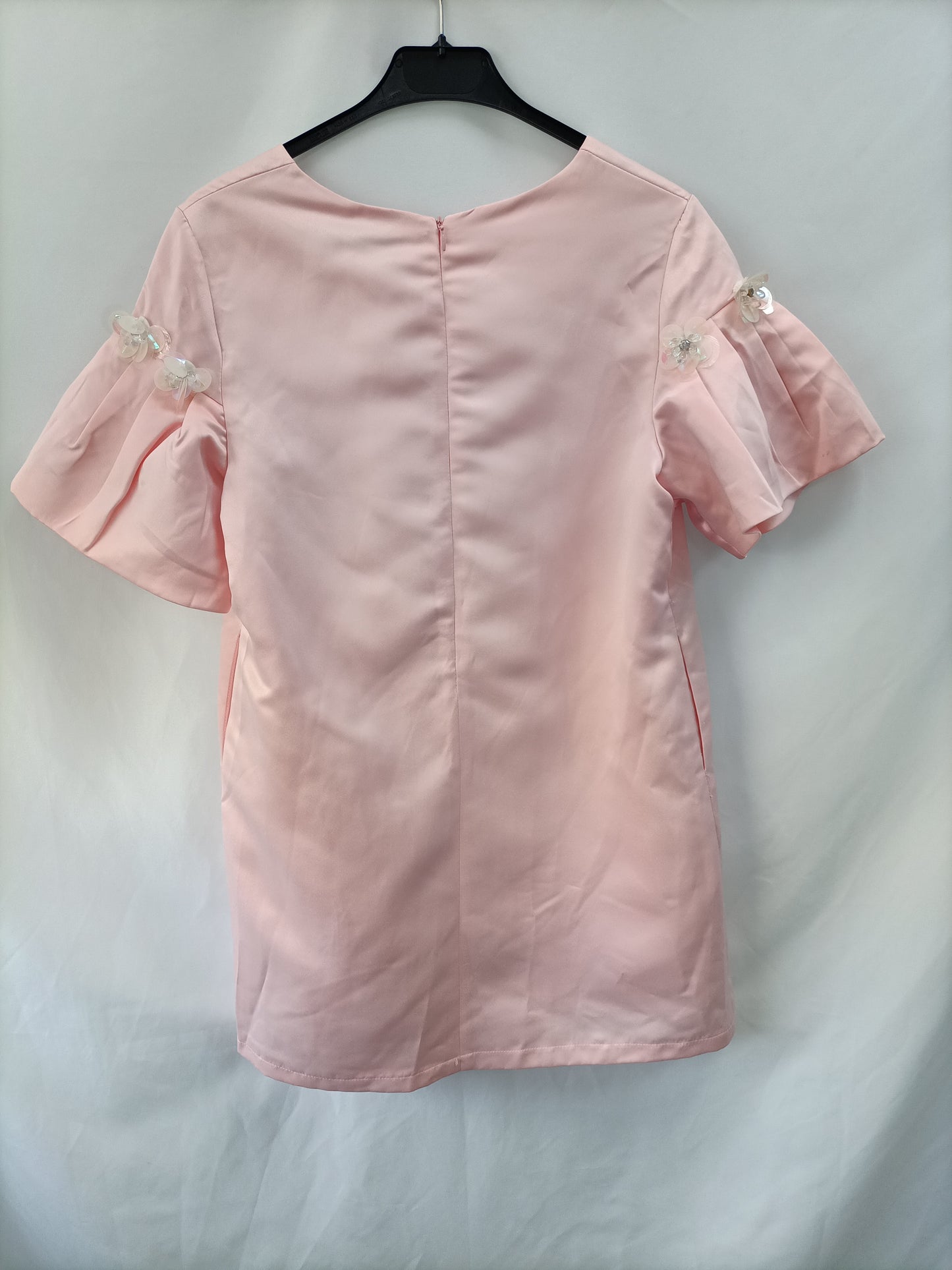 ROSASROJAS. Vestido rosa lentejuelas T.xl