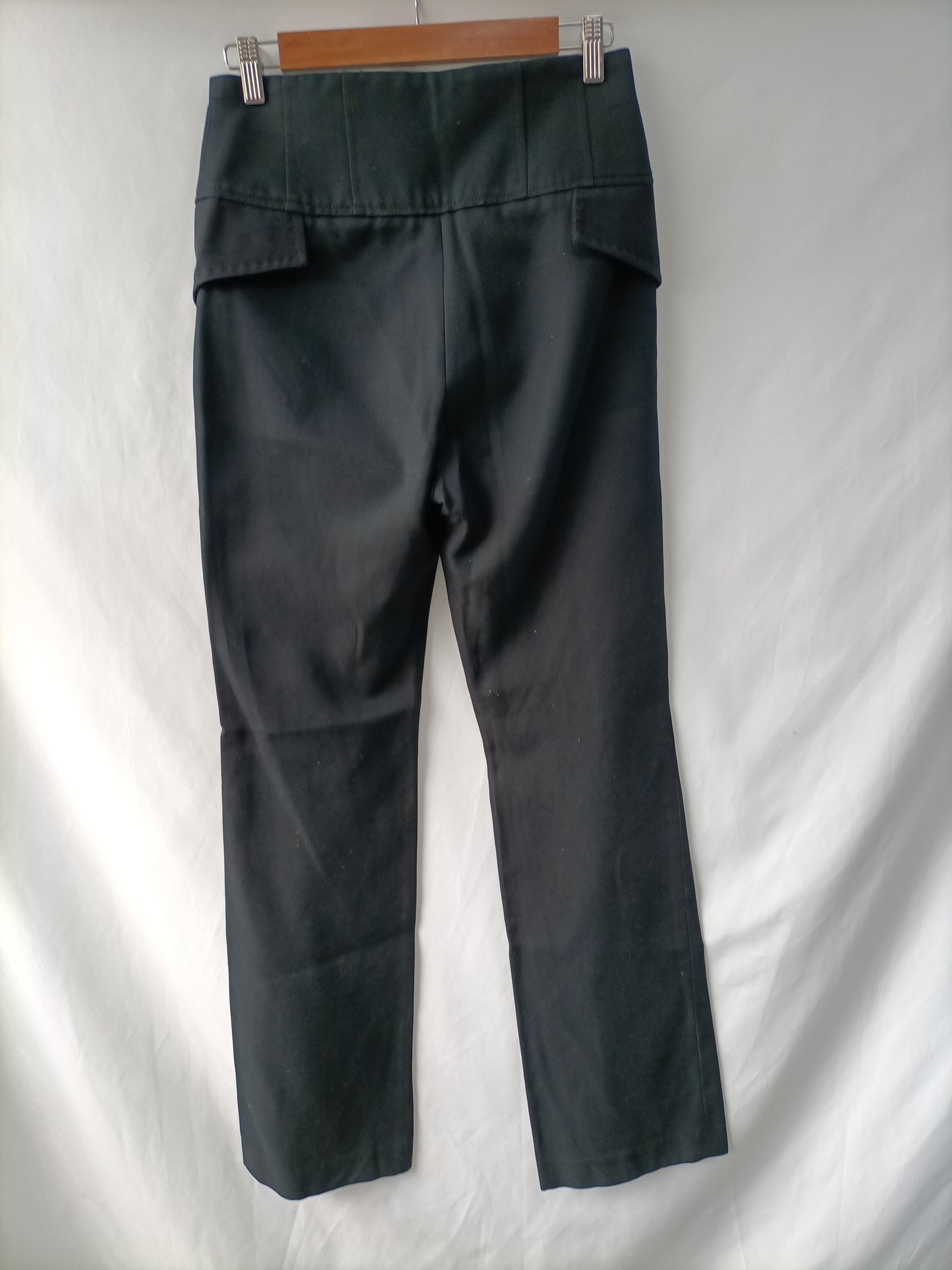 PEDRO DEL HIERRO. Blue trousers with buttons, size 36