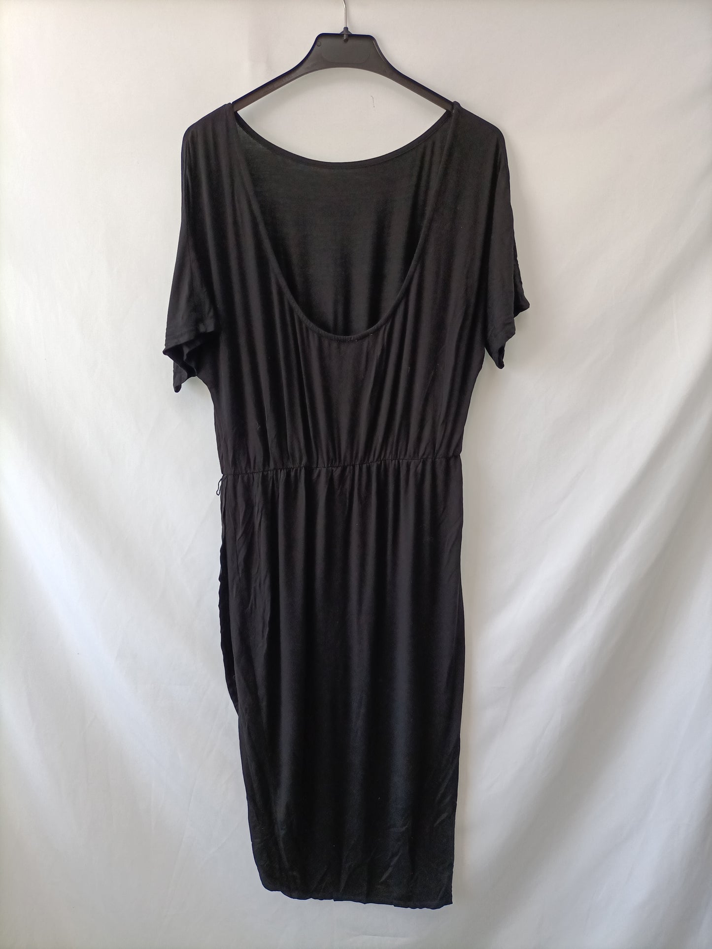 LOVERS+FRIENDS.Vestido midi negro T.s