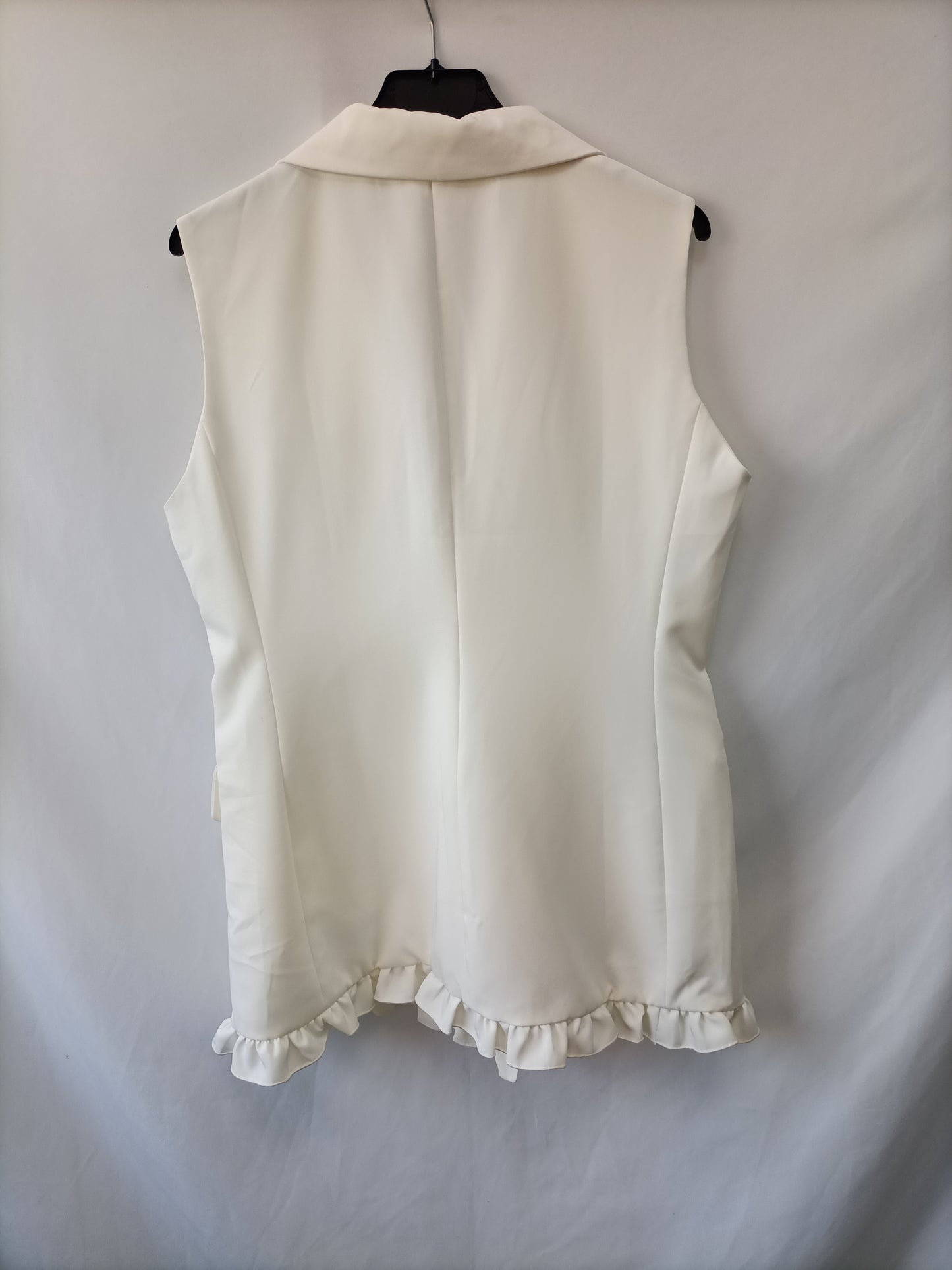 ALLO ALLO. Chaleco blanco cruzado T.u(l)