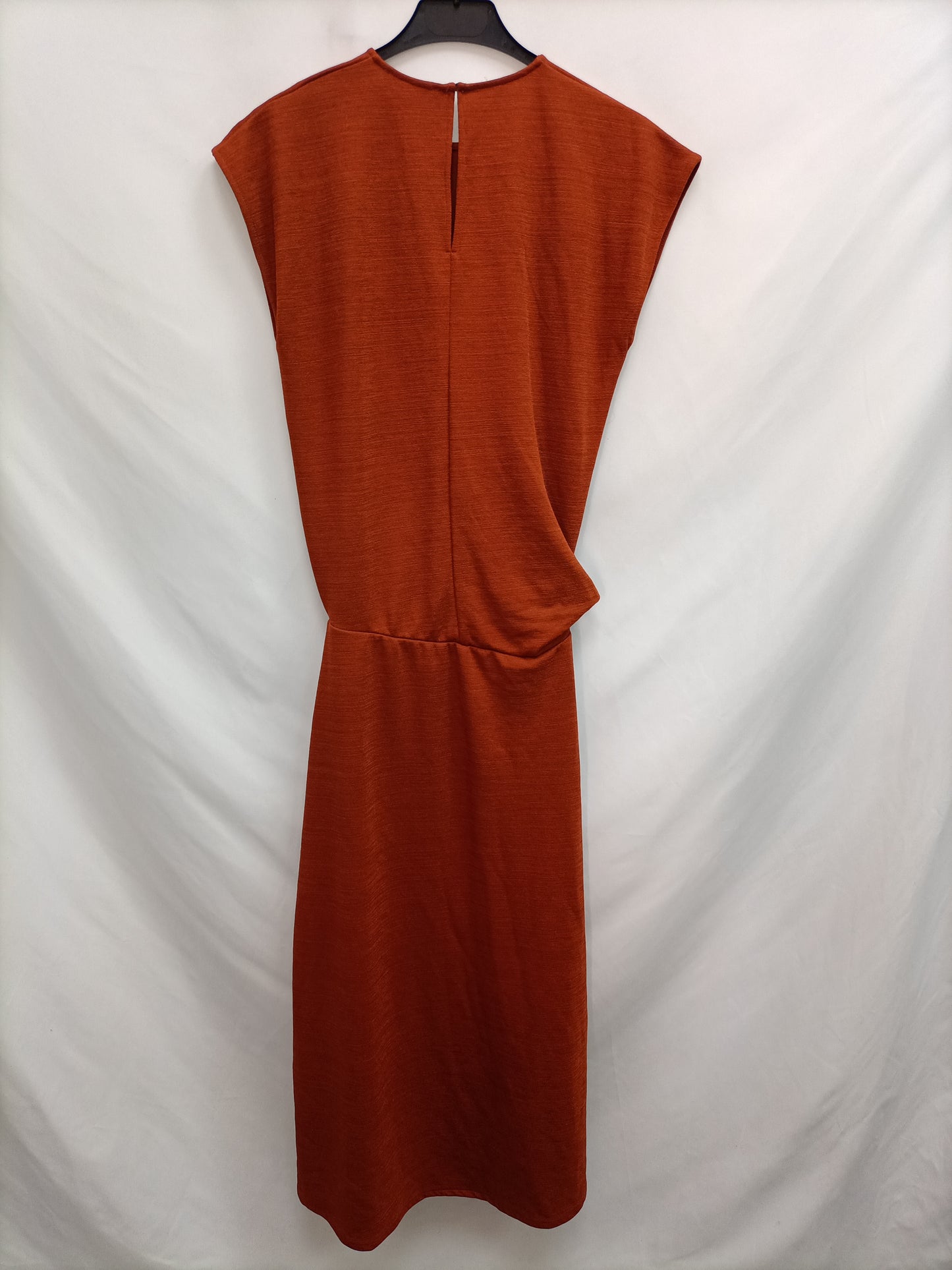 ZARA. Vestido midi teja T.s