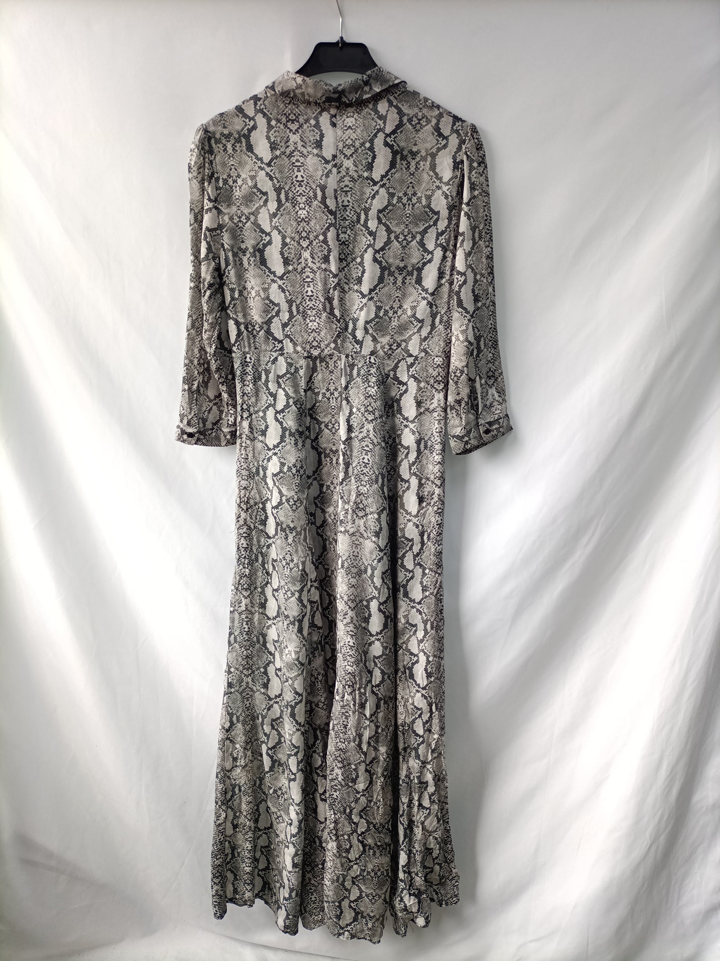 ZARA. Vestido largo animal print T.xs