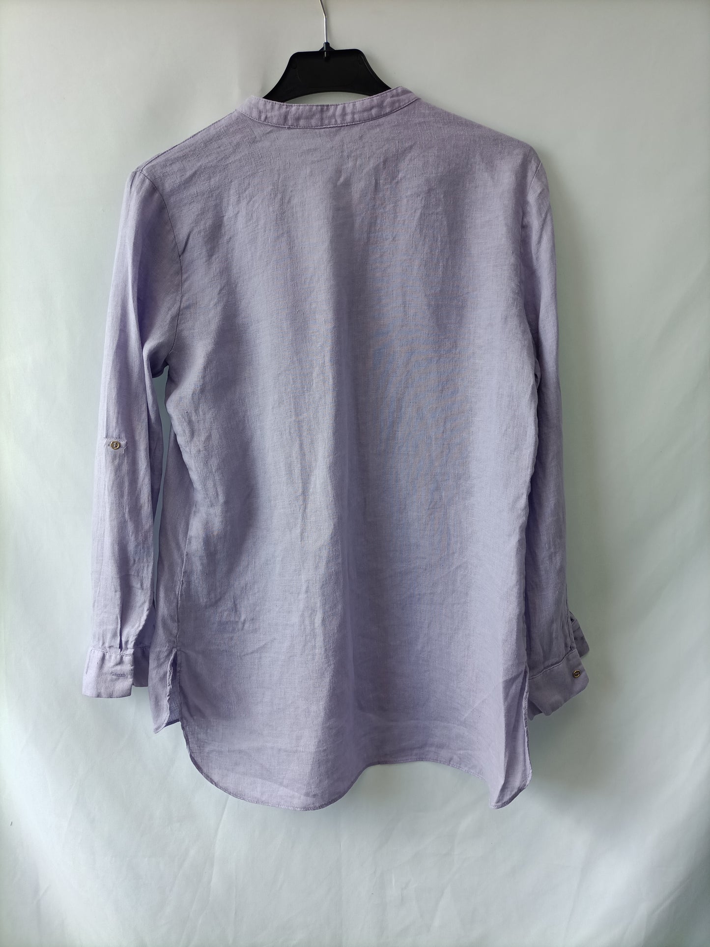 ZARA. Purple linen blouse T.xs