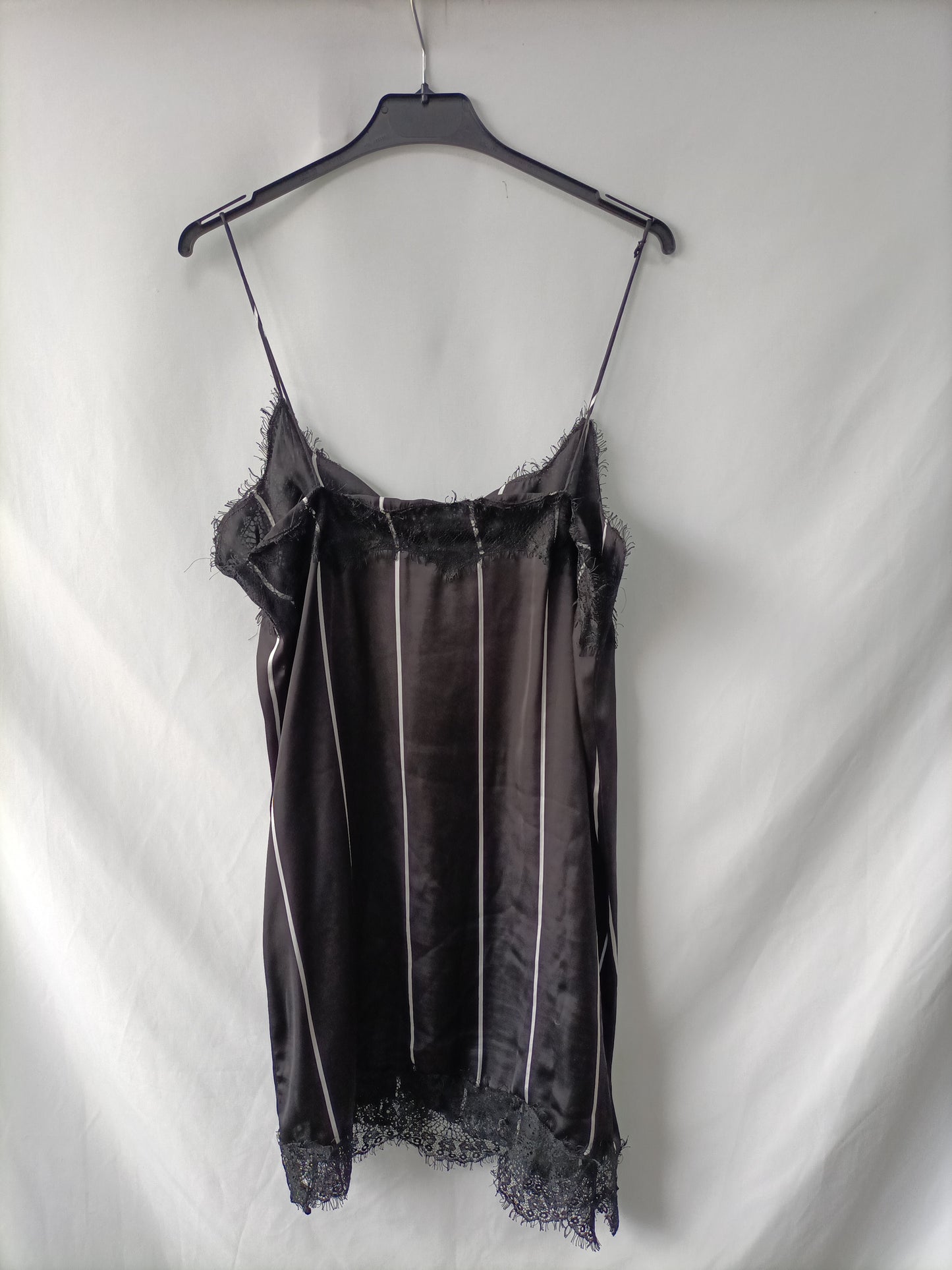 MANGO. Vestido lencero rayas T.m