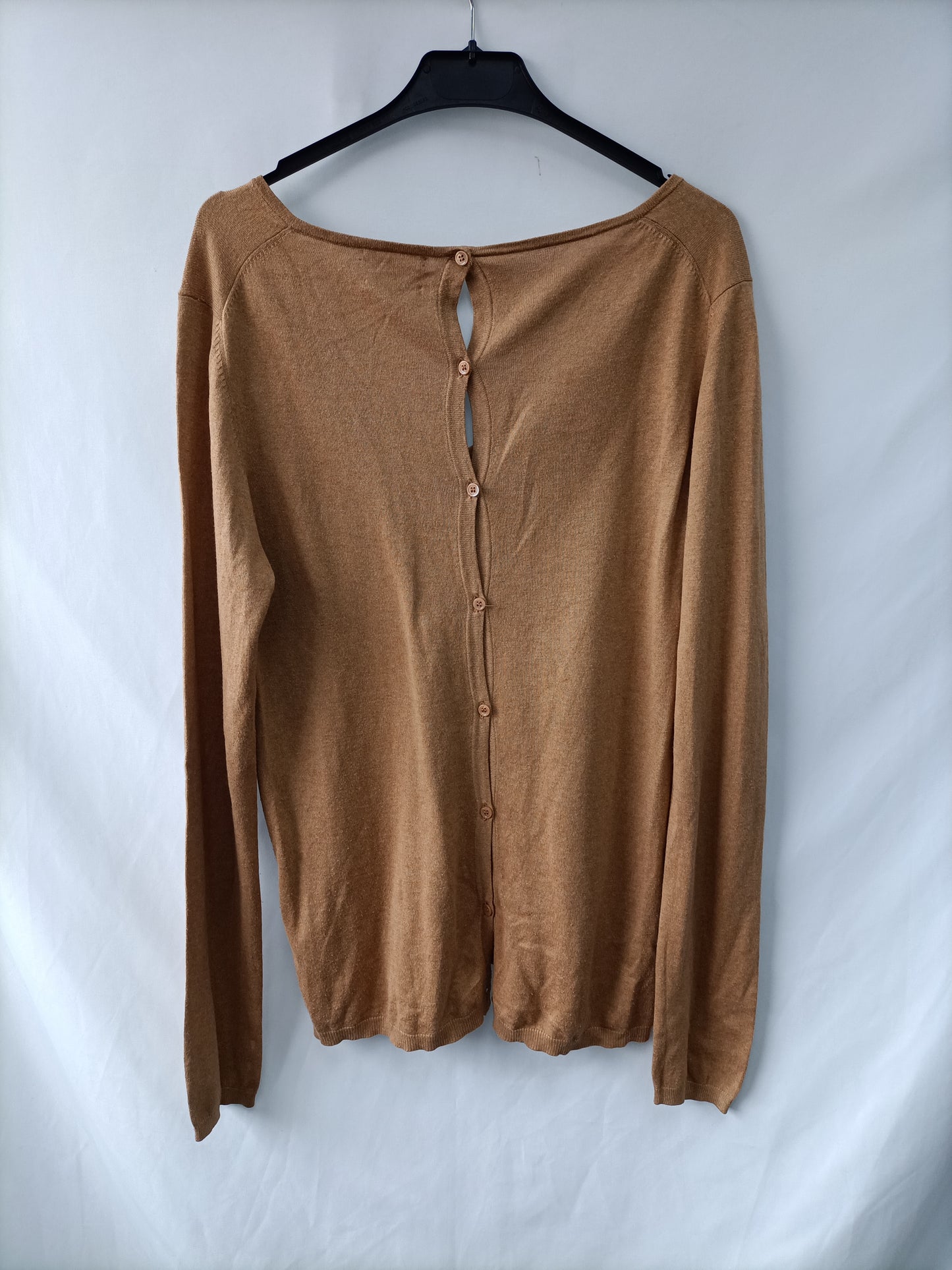 MASSIMO DUTTI. jersey fino camel T.l