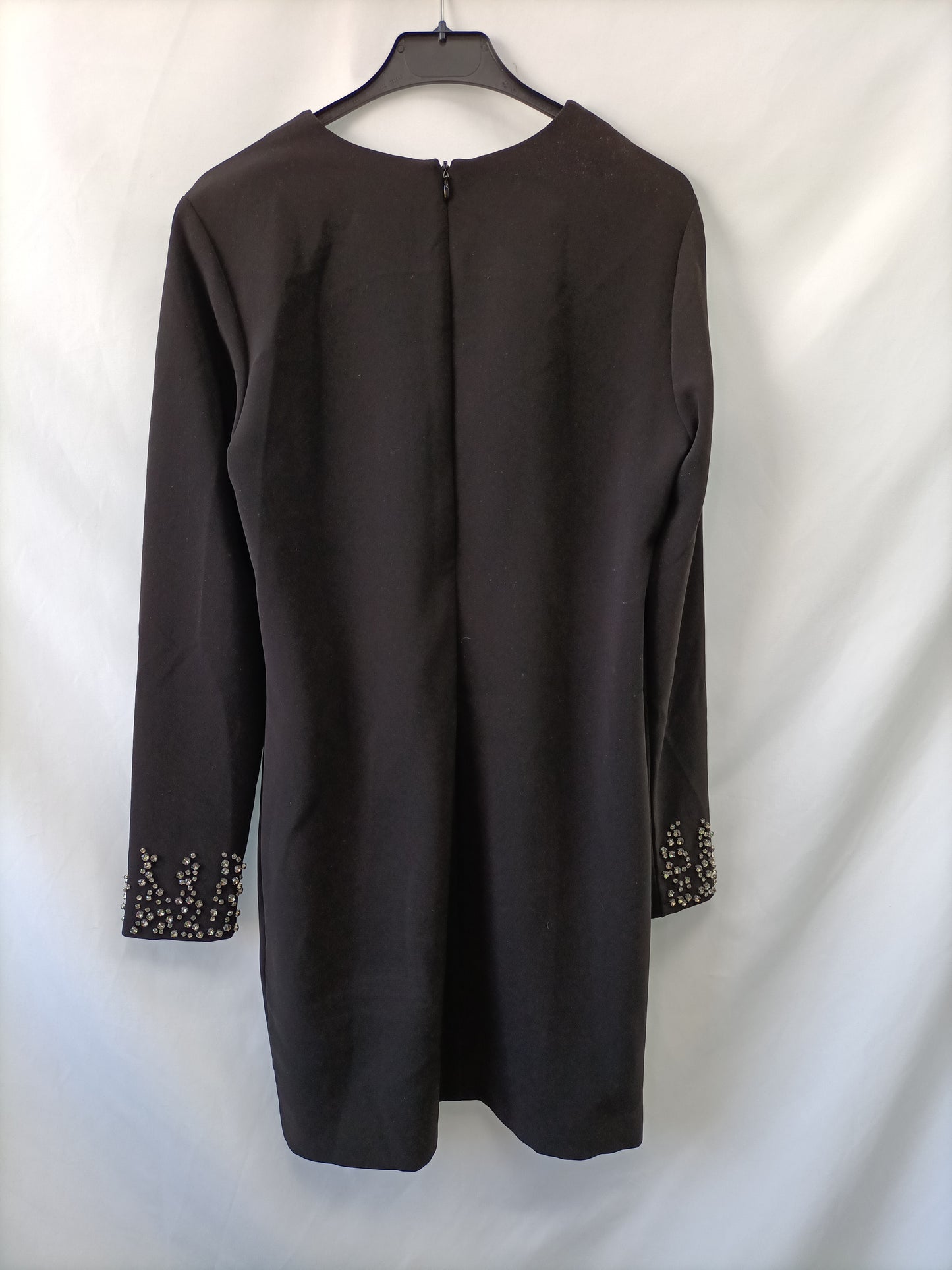 H&M. Black dress with sleeves size 38