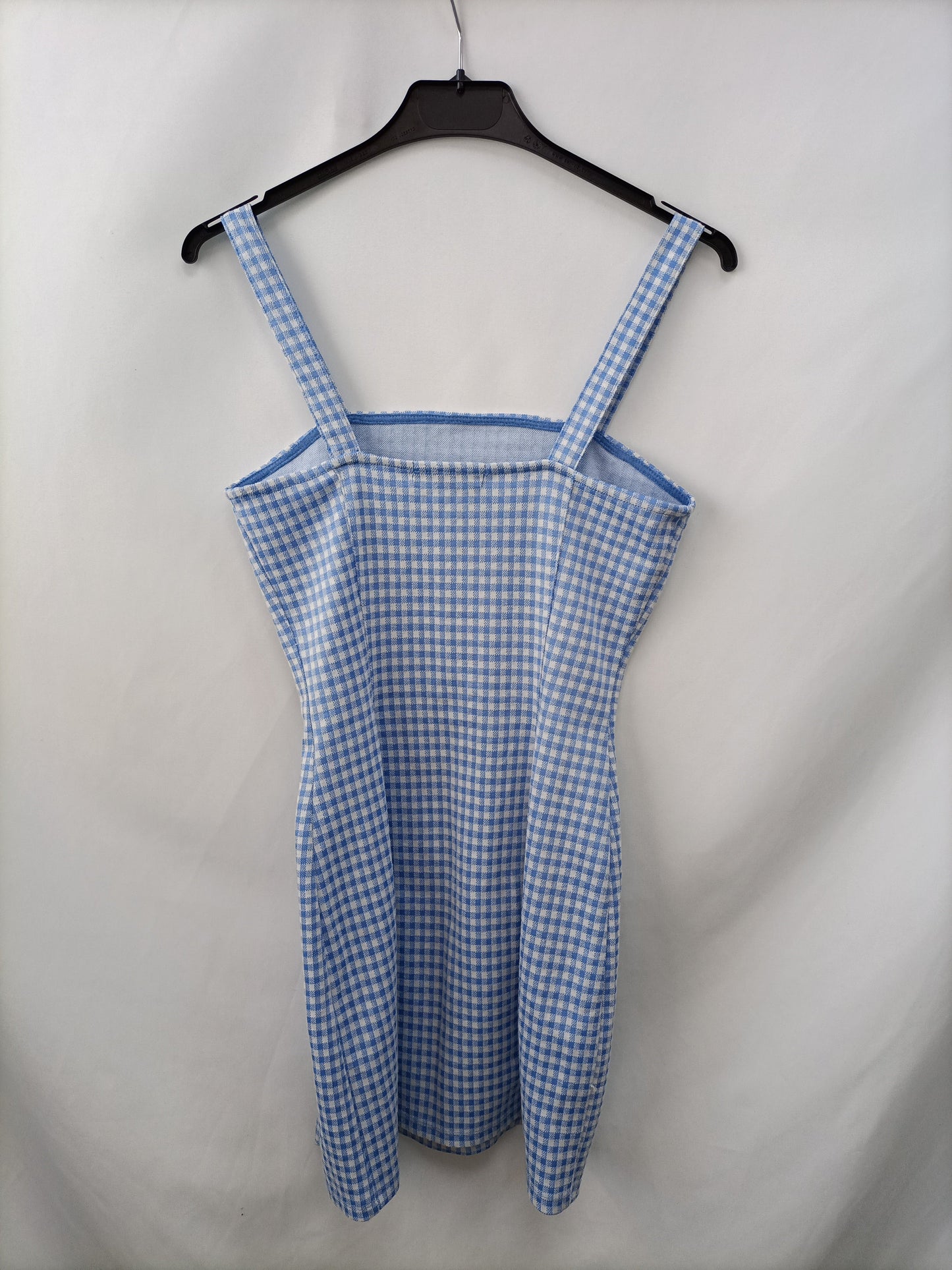 BERSHKA. Vestido de cuadros T.s