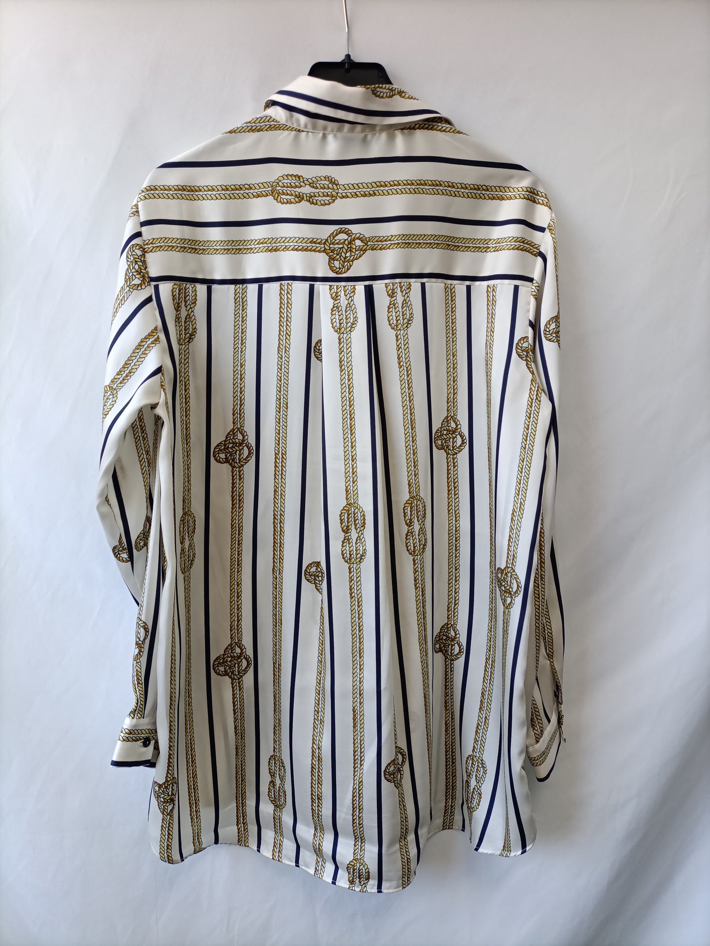 ZARA. Beige blouse with knots Tl