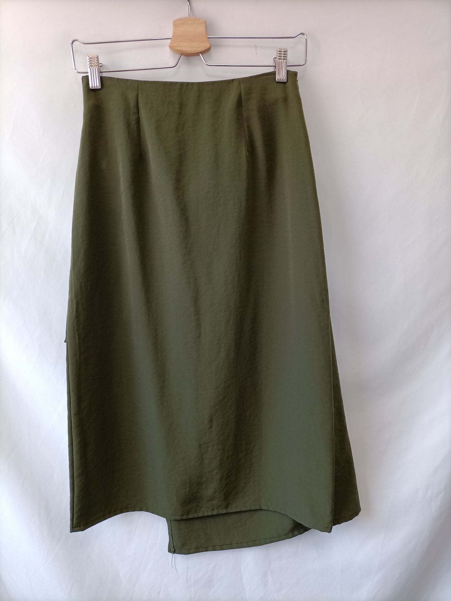 FRENCH TOASTS. Falda midi verde T.36